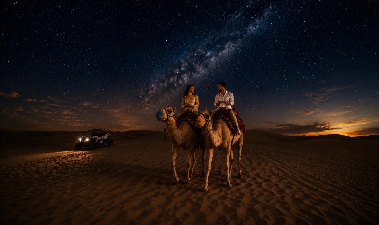 Doha Night Desert Safari Stargazing And Camel Ride