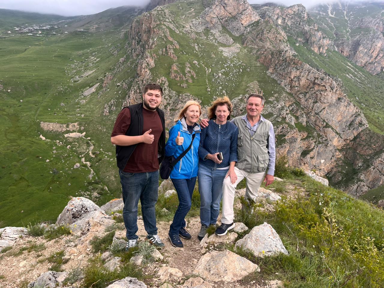 From Baku: Khinalig, Pink Lake & Candy Cane Mountains Tour 2