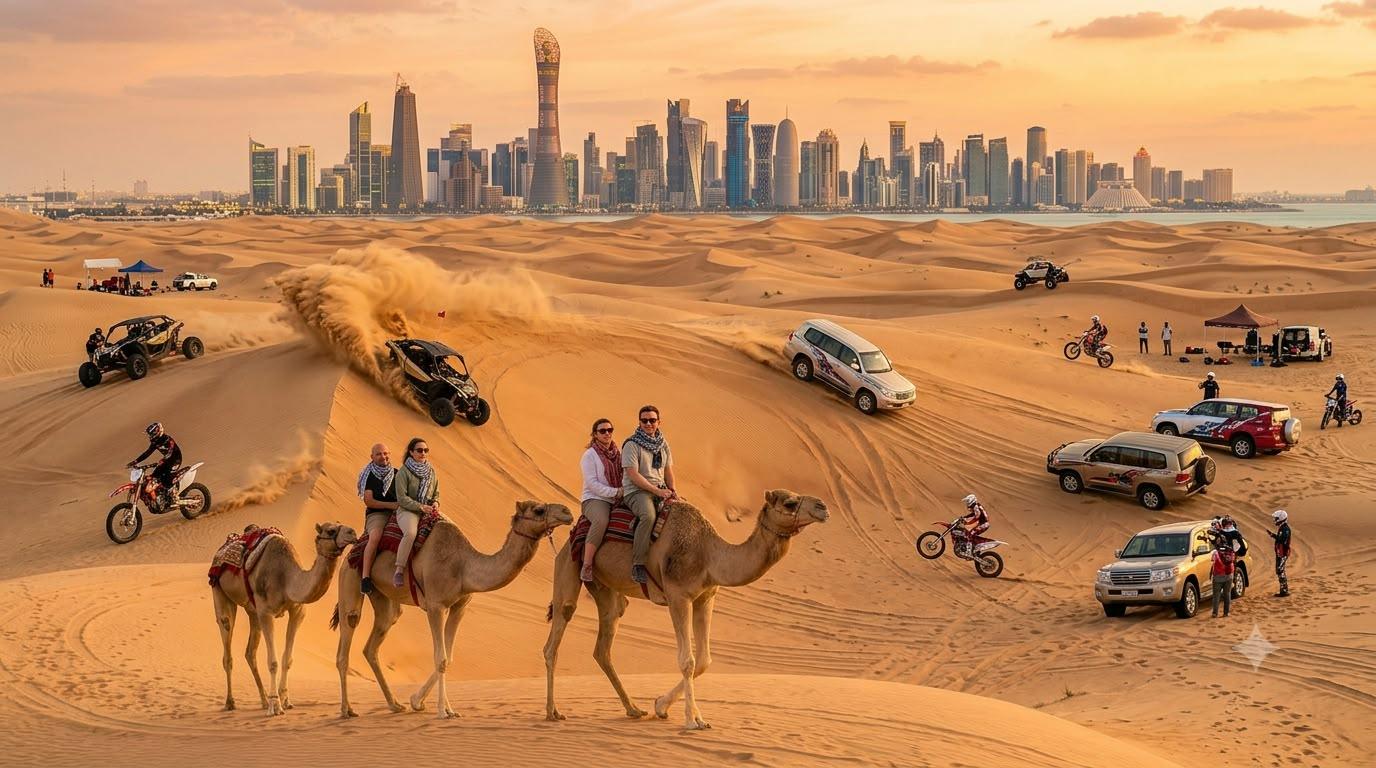 Doha Qatar: Airport Layover or Transfer Desert Safari.