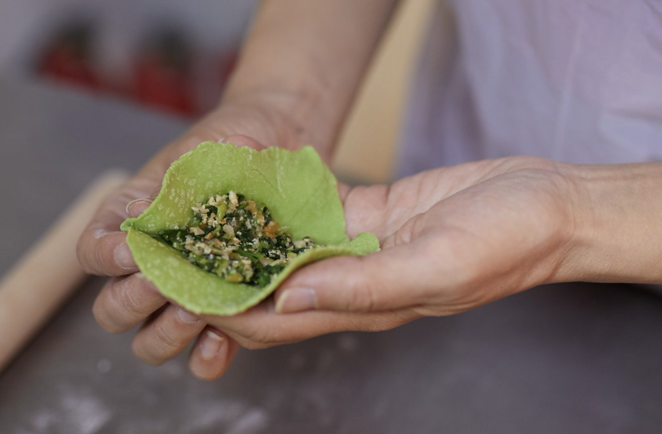 1h Hands-on Veggie Dumpling Workshop in Shanghai