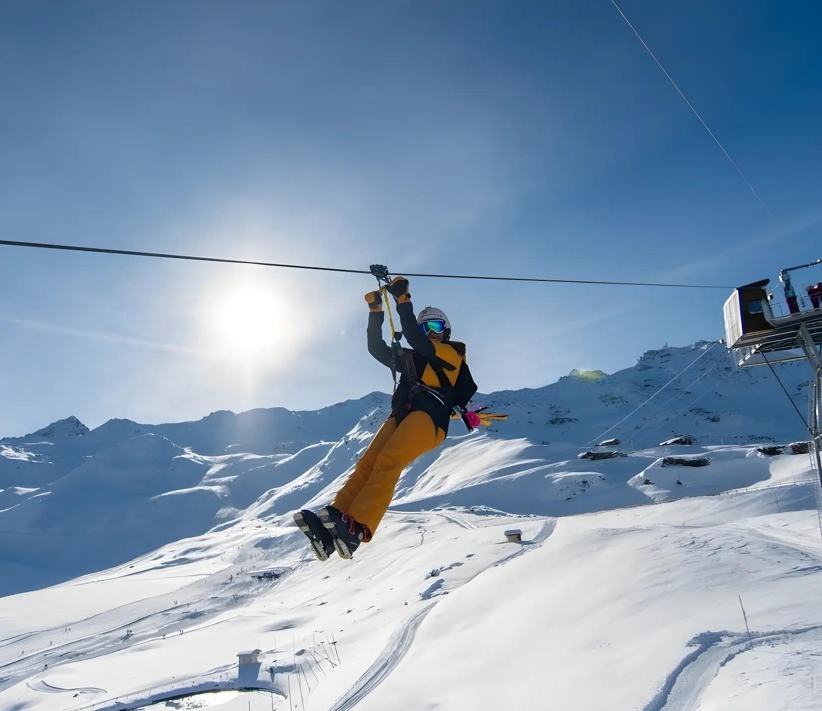 From Baku: Skiing, Zipline, Snow Tubing, and Snowmobile Tour 2