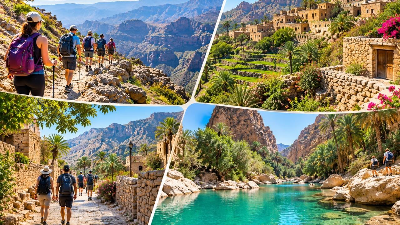 Jebel Akhdar: Private 3-Village Hike, Local Guide & Transfer