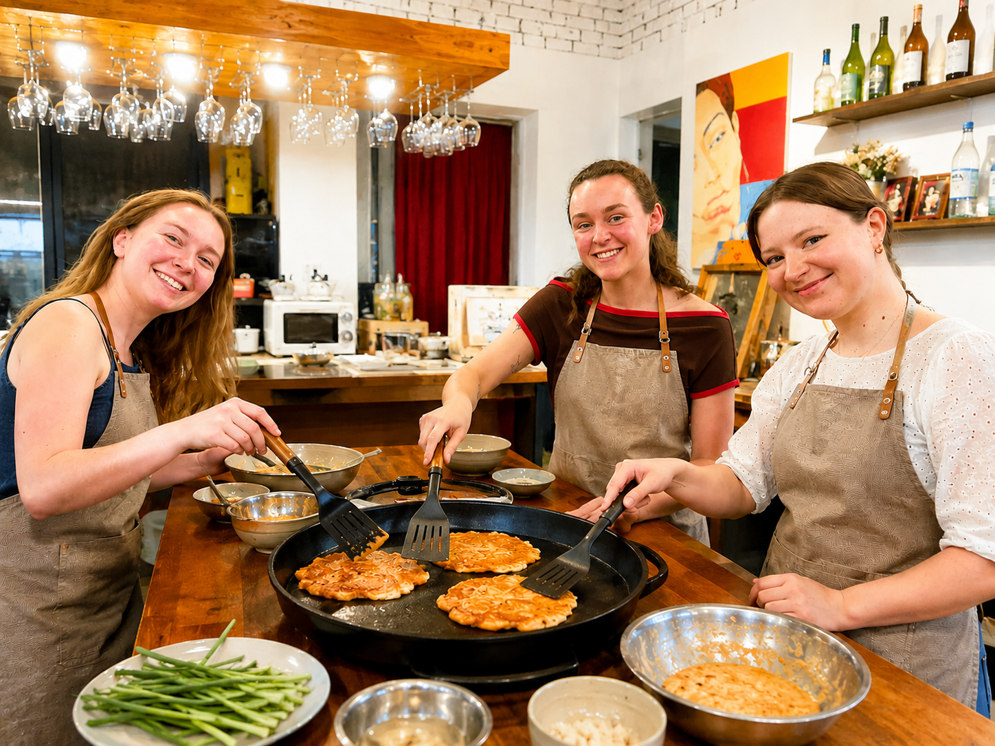 Seoul: Kimchi Dishes Cooking Class with Rice Wine Pairing