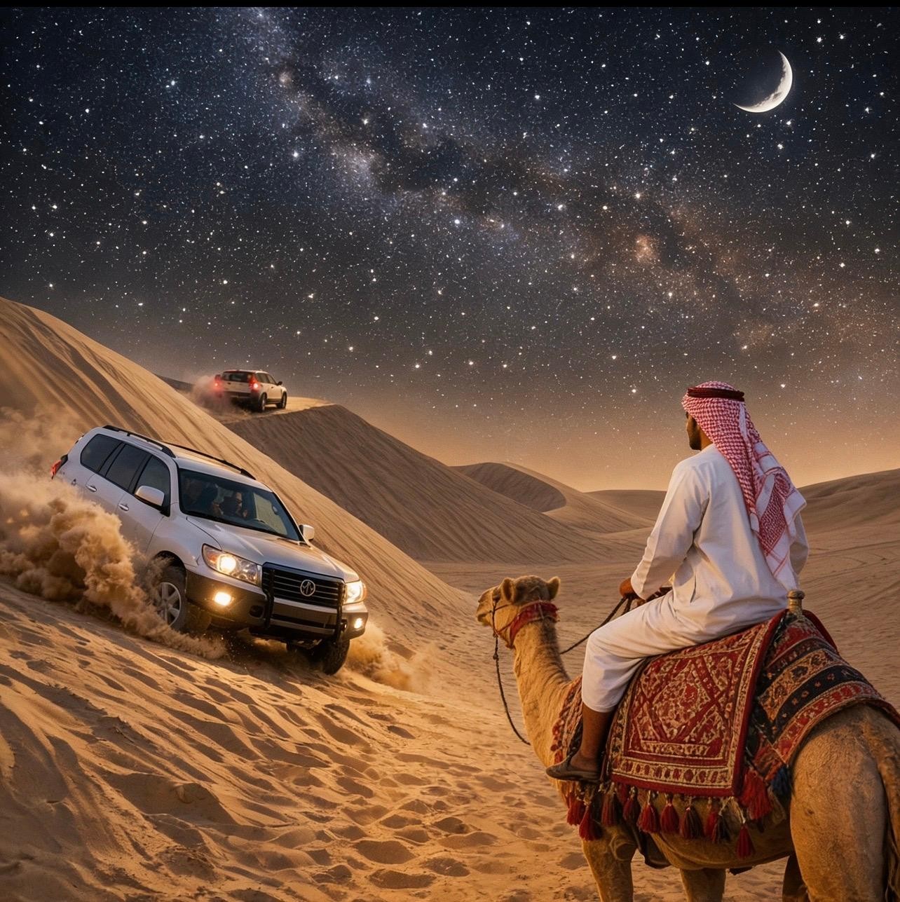 Doha: Night Desert Safari Stargazing Dune Bashing,Camel Ride 2