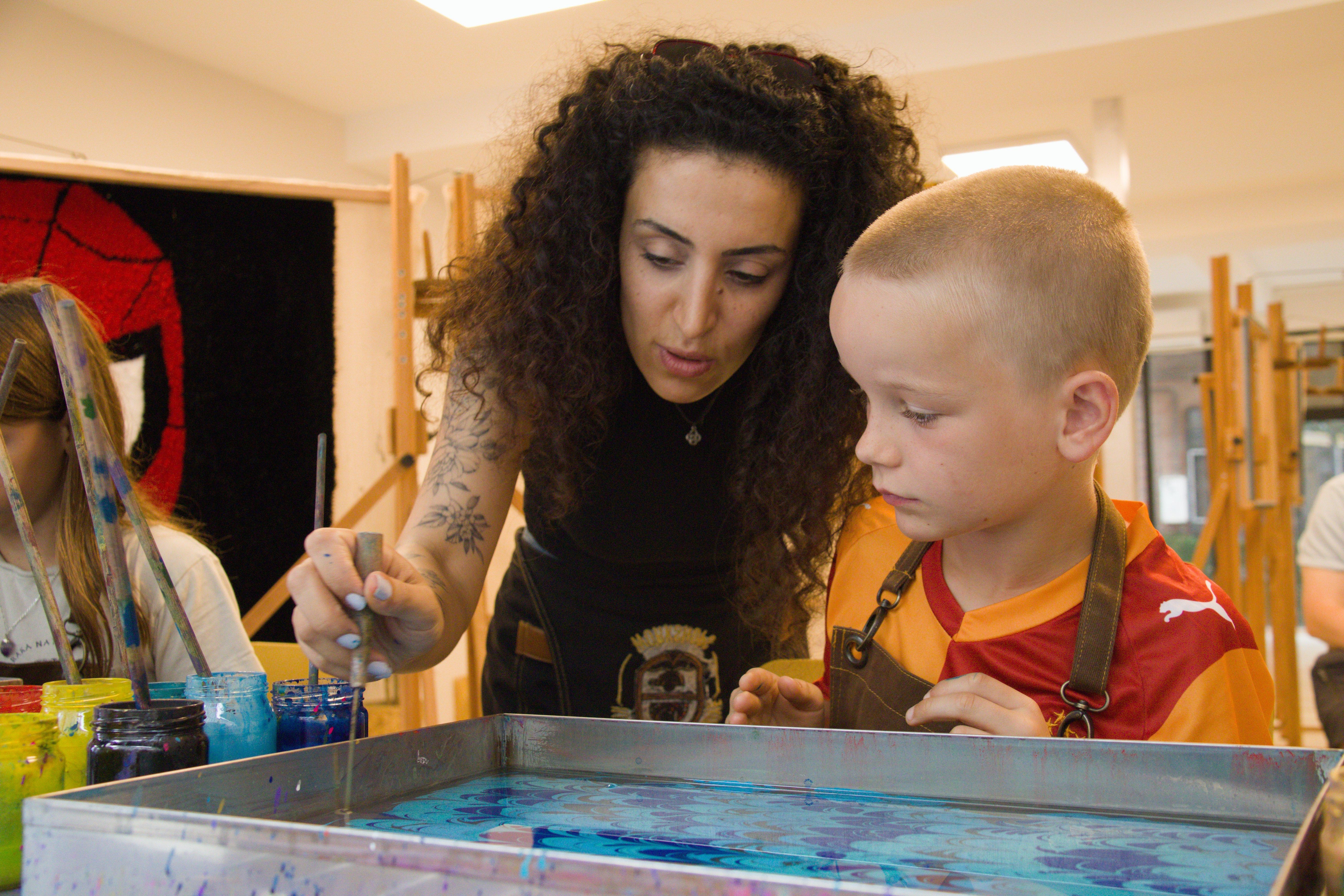 Istanbul: Turkish Marbling -Ebru- Workshop from Galata Tower 3