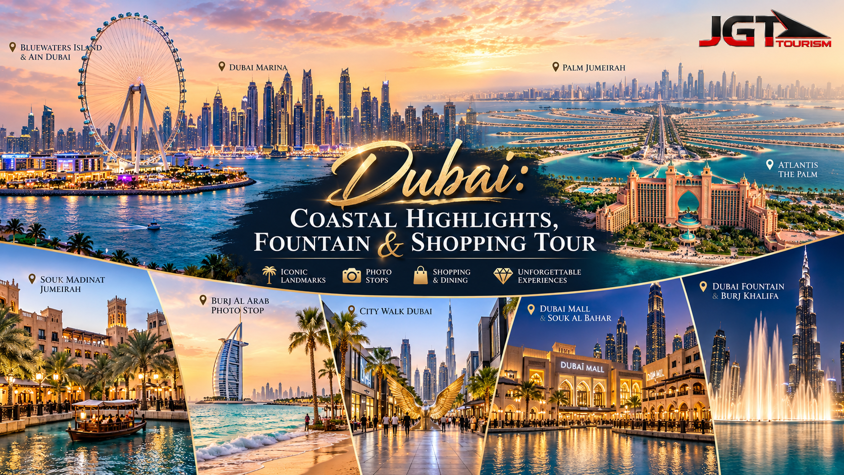 Palm Jumeirah, Burj Al Arab & Burj Khalifa Private Tour