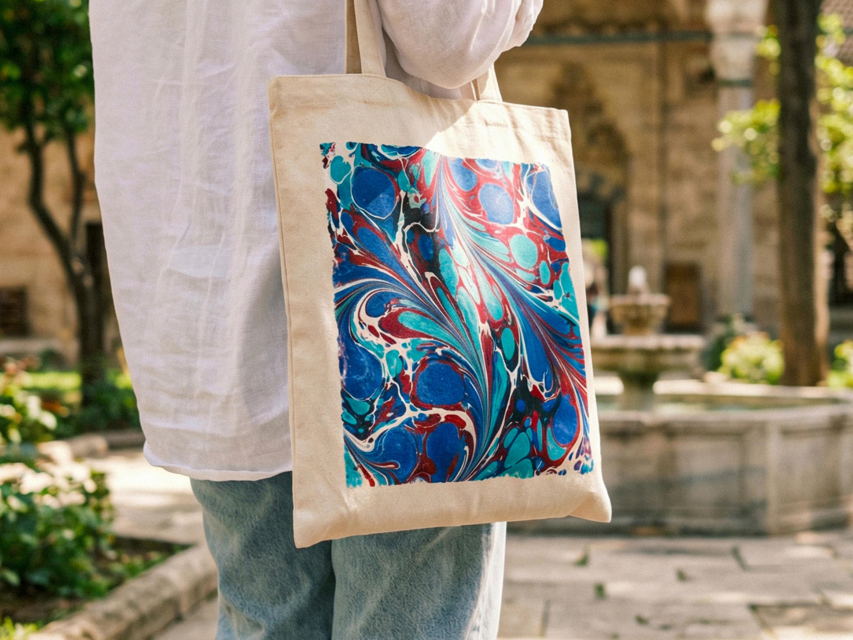 Istanbul: Ebru Marbling Tote Bag Workshop with Snacks 3