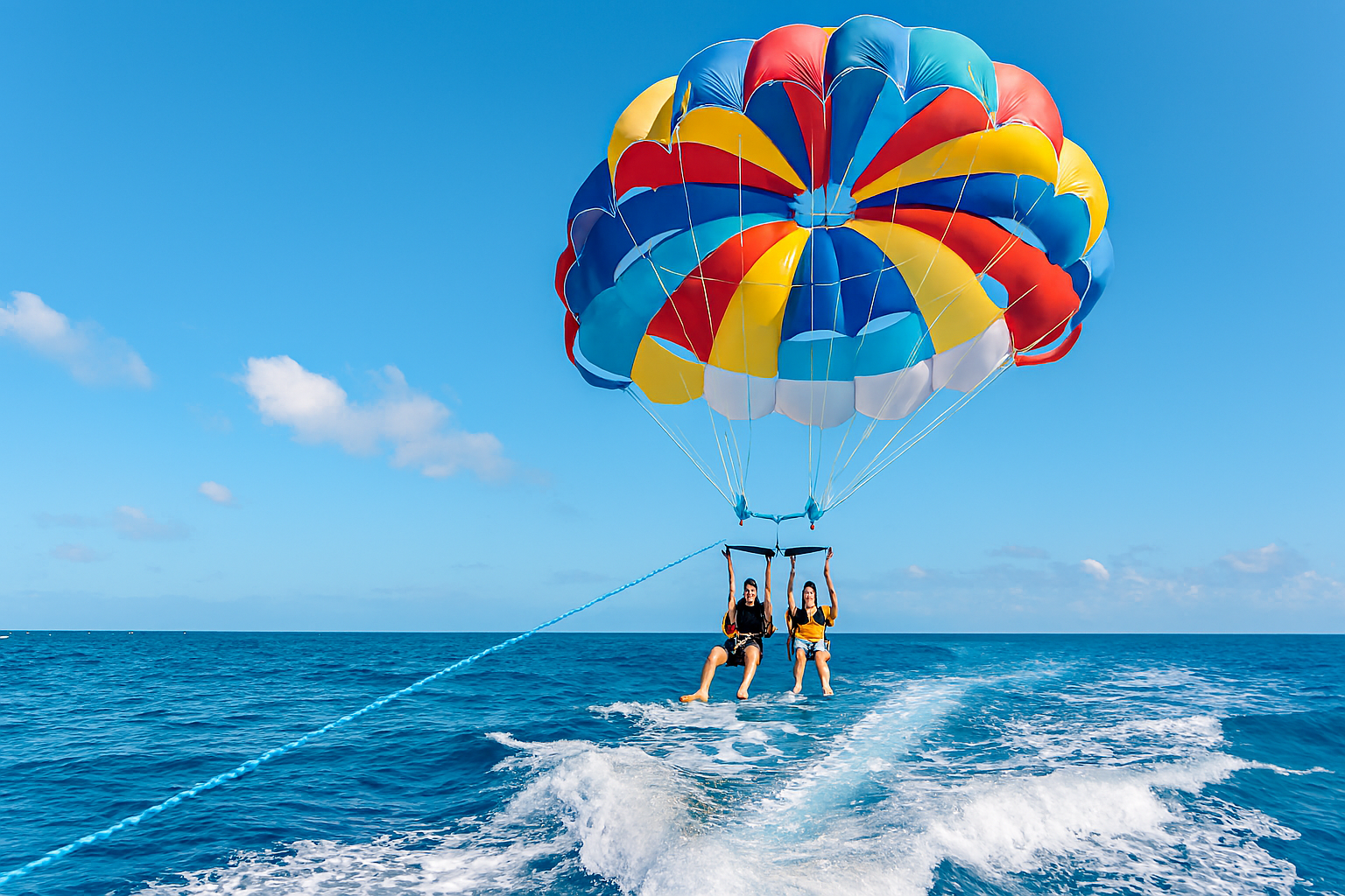 Muscat: Parasailing with Aerial Views of the Sea of Oman