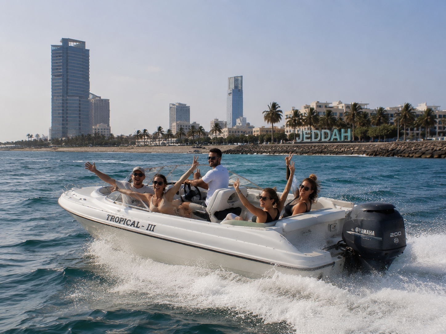 Jeddah: Private Speedboat Ride on the Red Sea