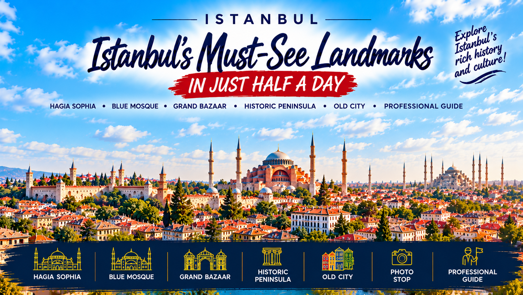 Hagia Sophia & Blue Mosque Half-day Guided, Small Group Tour