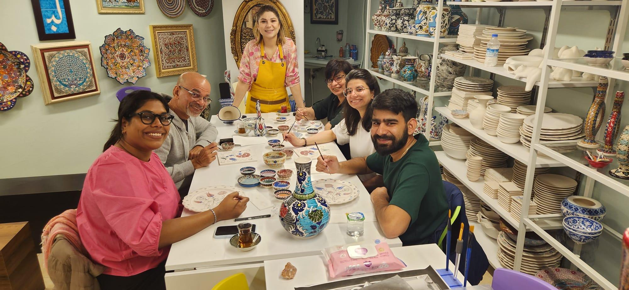 Istanbul: Traditional Pottery & Ceramic Painting Workshop 3