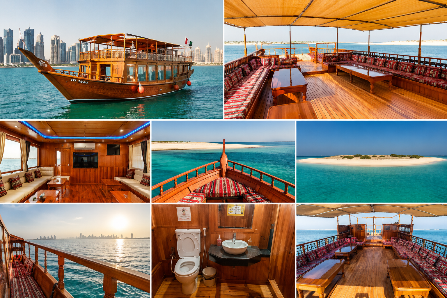 Doha: Luxury Dhow Boat Private Cruise 3