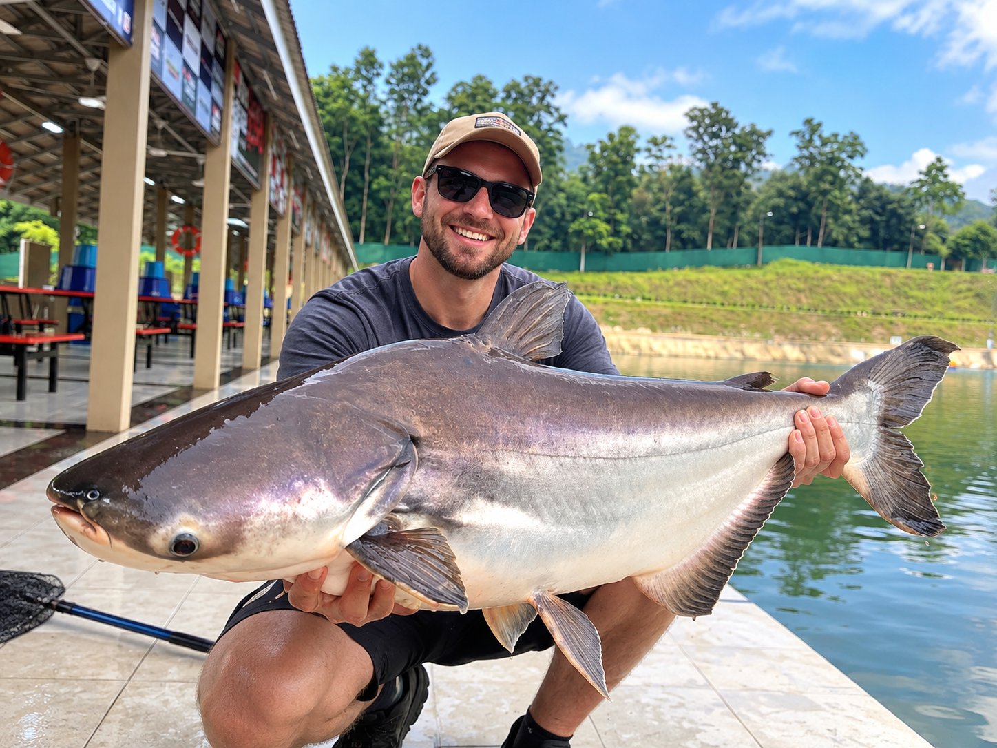 Kuala Lumpur: Giant Fishing & Secret Skyline Dinner Stop 3