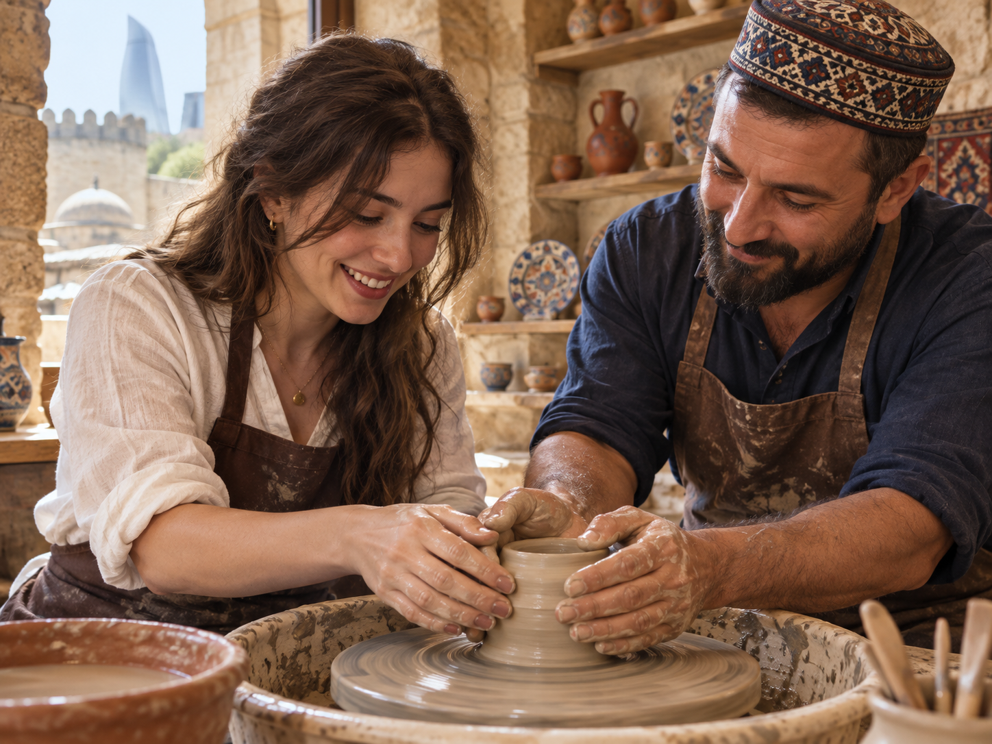 Baku’s Old City: Pottery Workshop Led by a Local Artisan