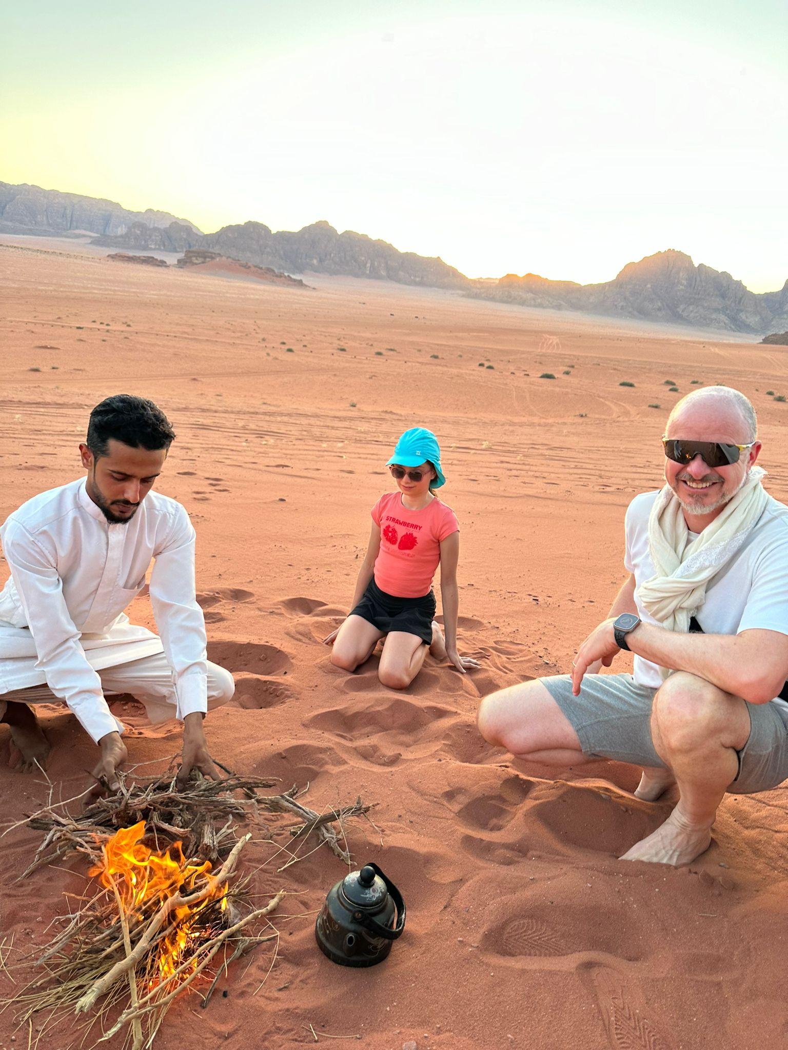 Wadi Rum Sunset Jeep Tour with Bedouin Dinner and Stargazing