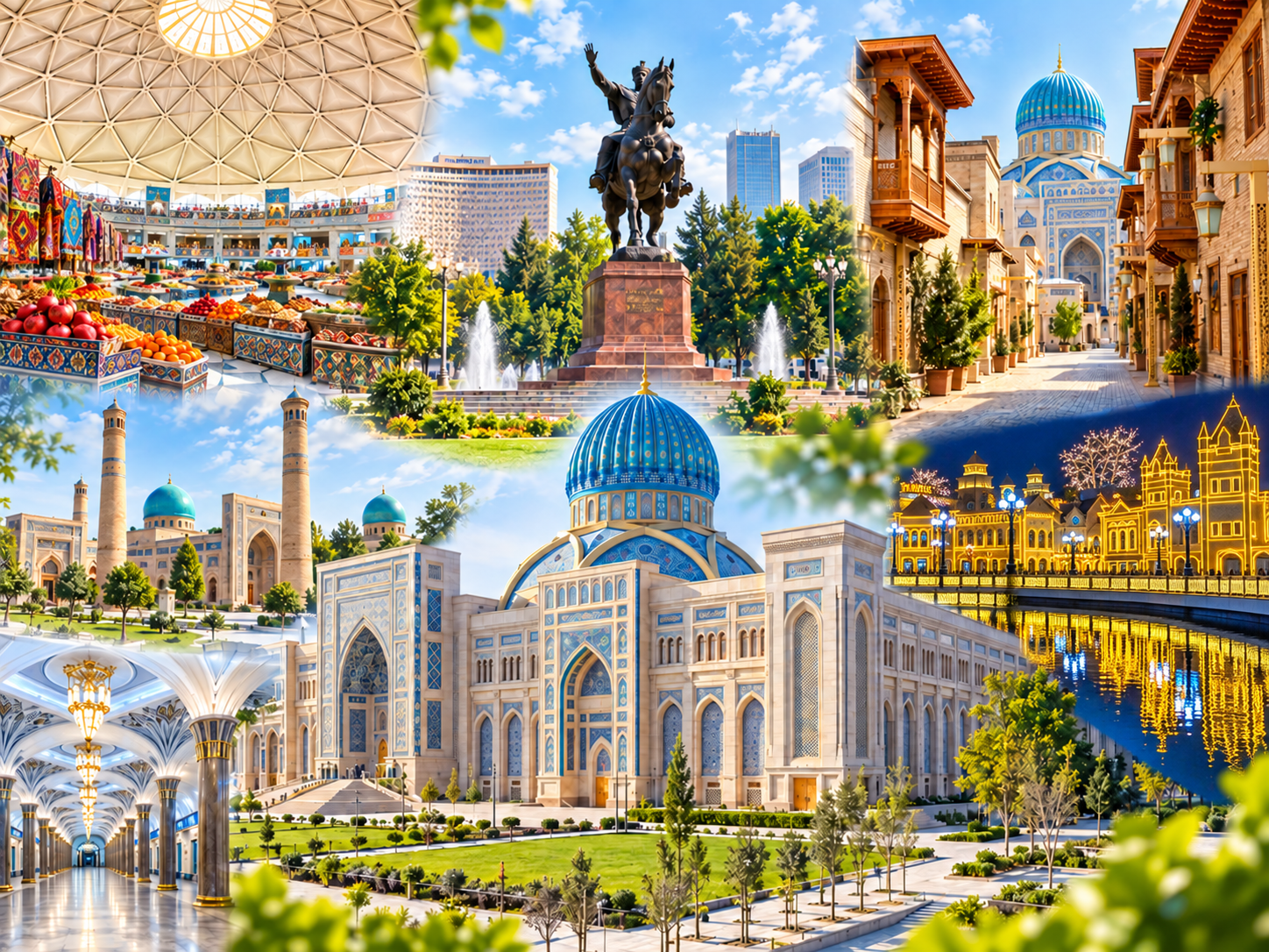 Tashkent: Walking & Metro Tour with Chorsu and Old City