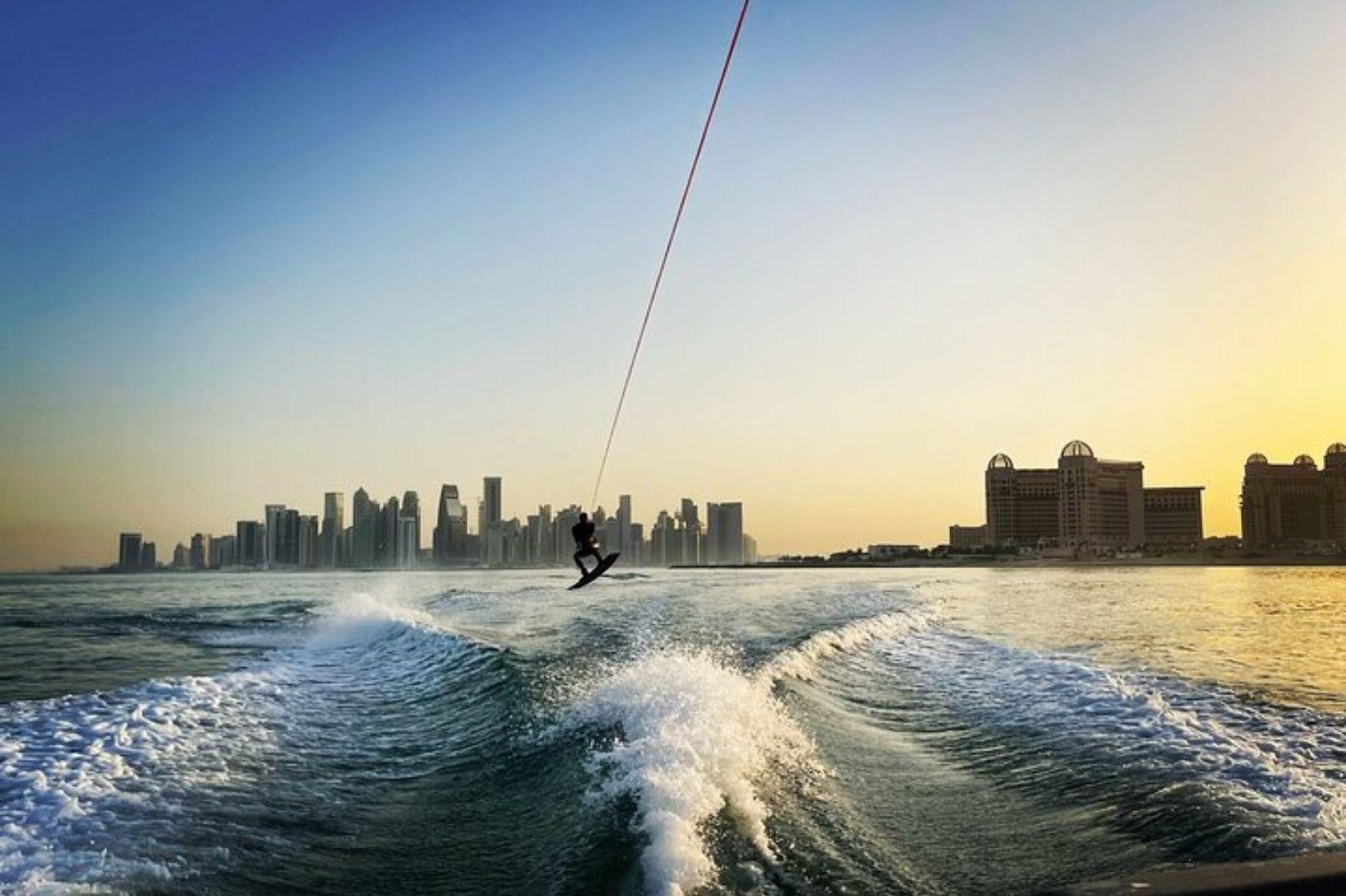 Doha: Wakeboarding Session with Instructor & Photos