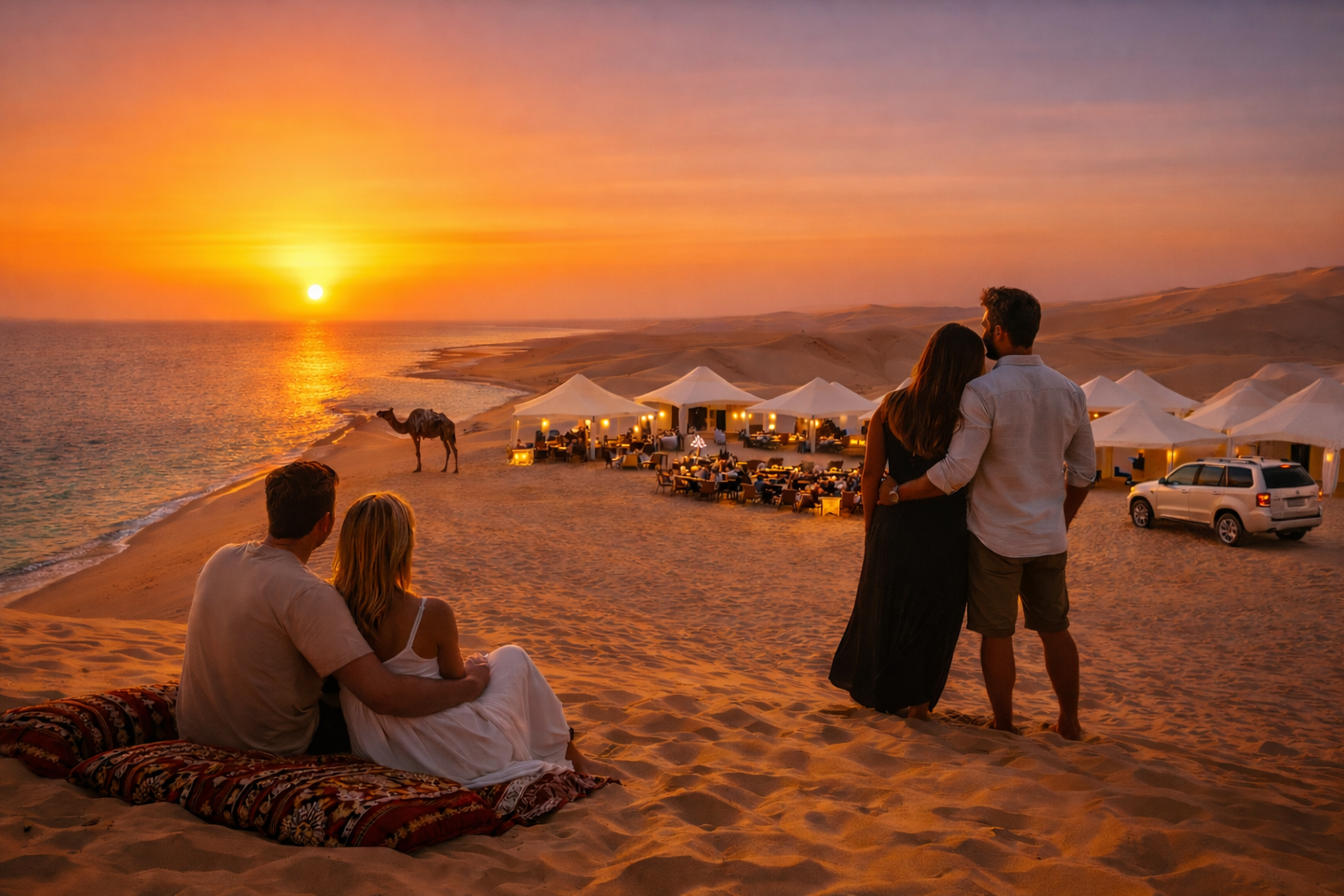 Doha: Sunset Desert Safari with Dune Bashing & Camp Dinner 2