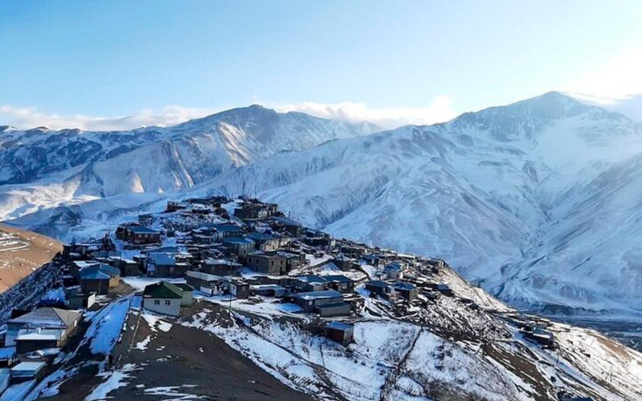 From Baku: Khinaliq Village Life & Candy Cane Mountains Tour
