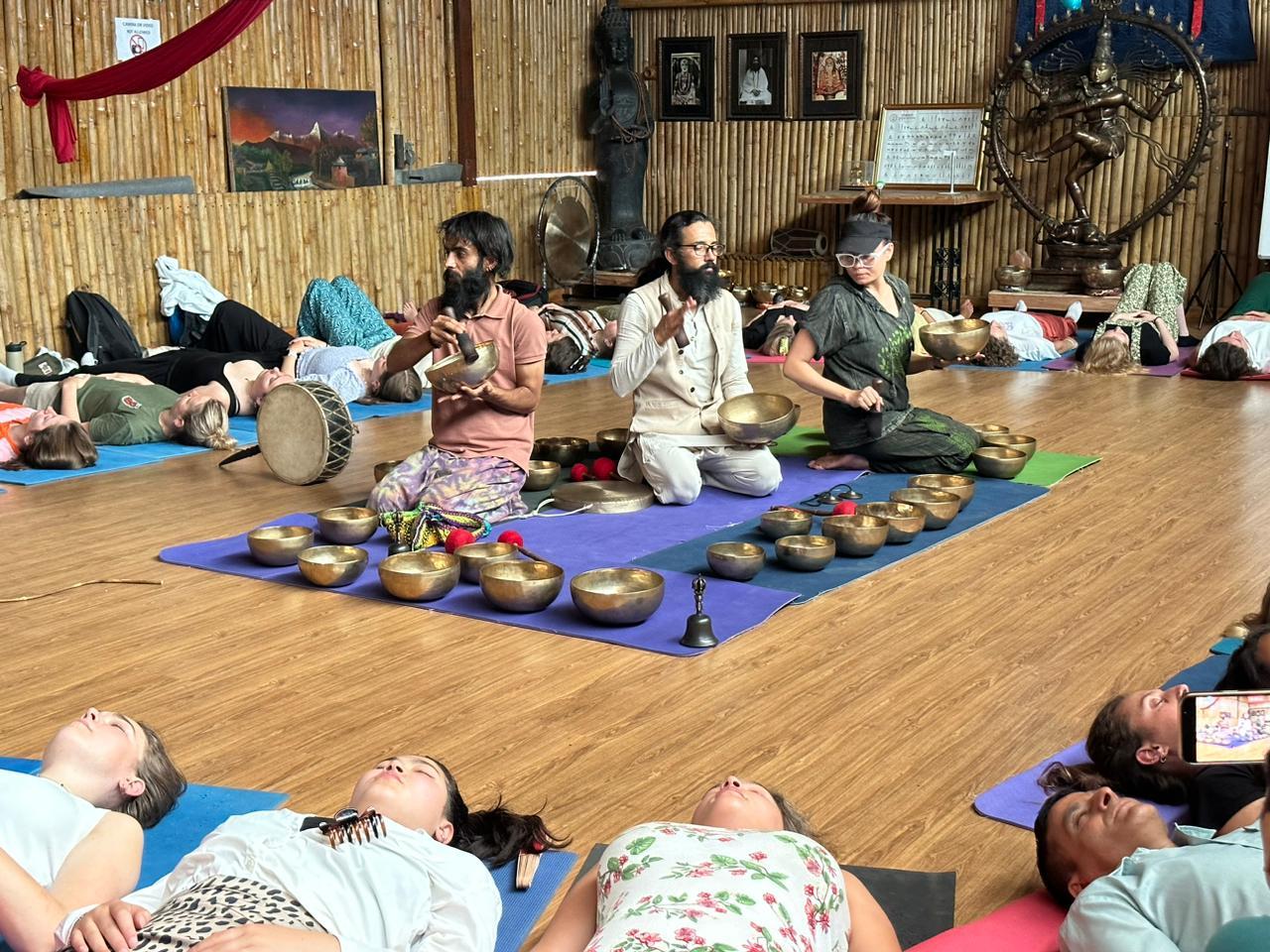 Kathmandu: Singing Bowl Sound Healing Session with Yoga 3