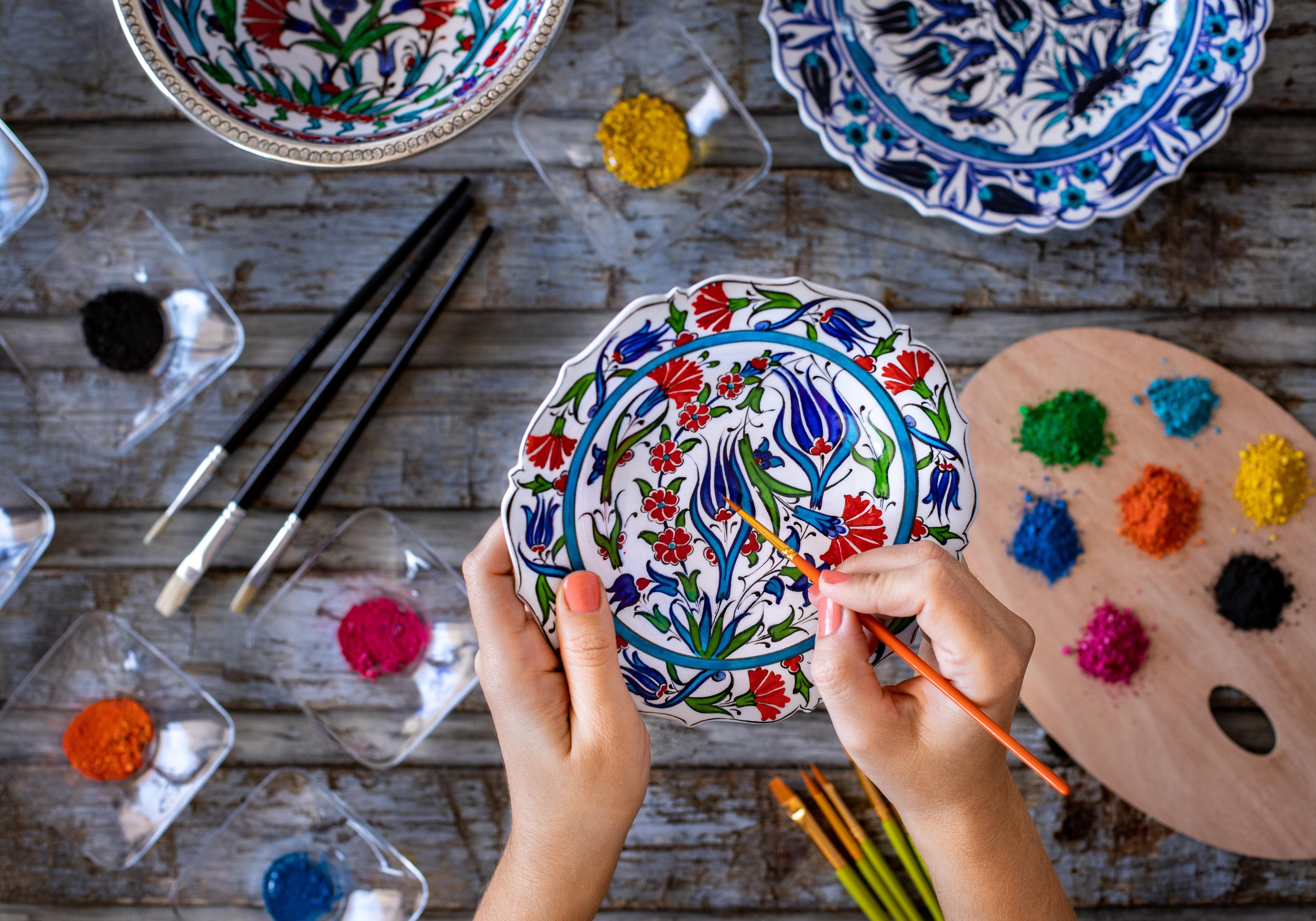 Istanbul: Ceramic & Tile Painting Workshop (KILN FIRED)
