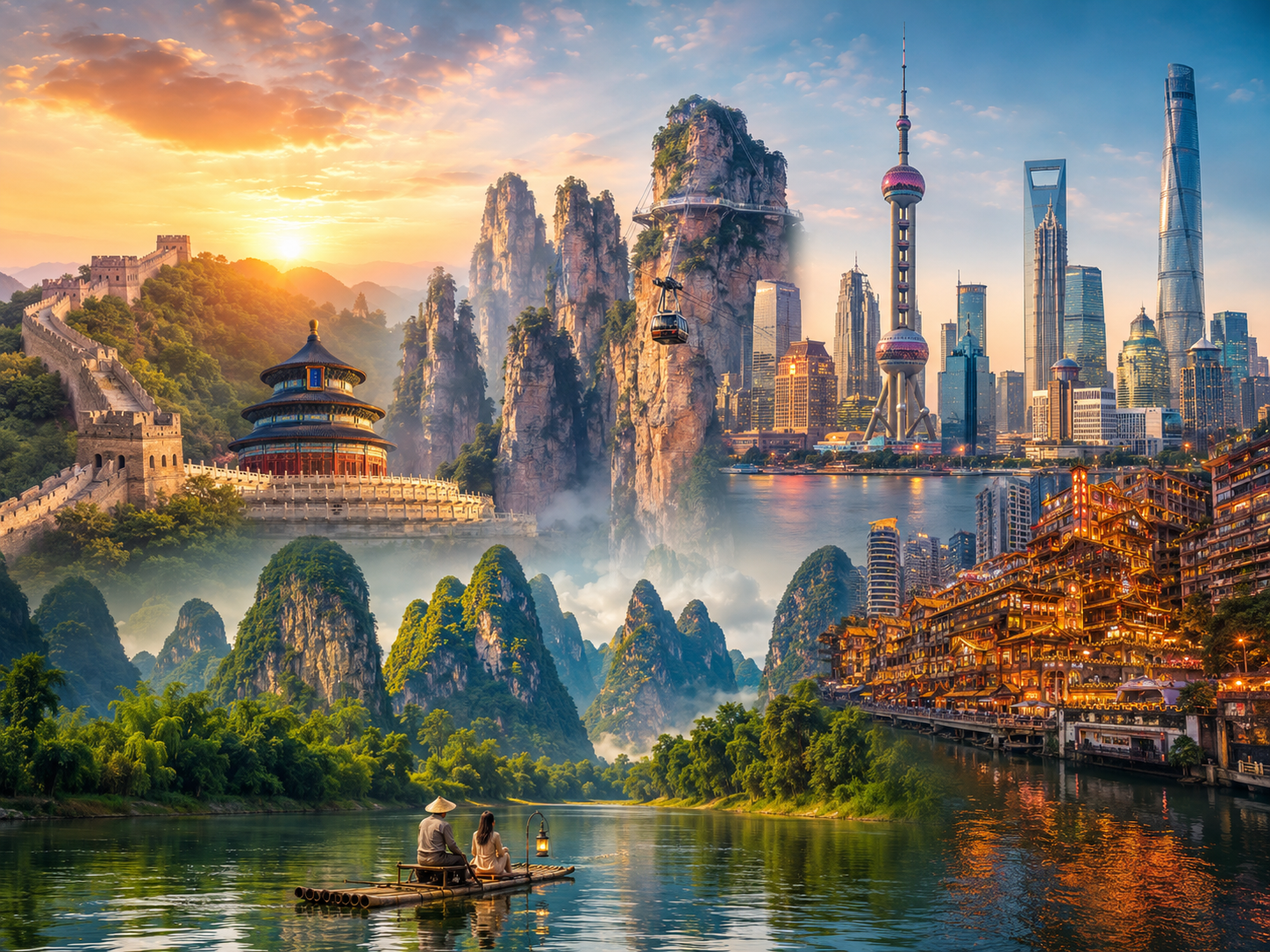 15-Day China: Beijing·Shanghai·Chongqing·Zhangjiajie·Guilin