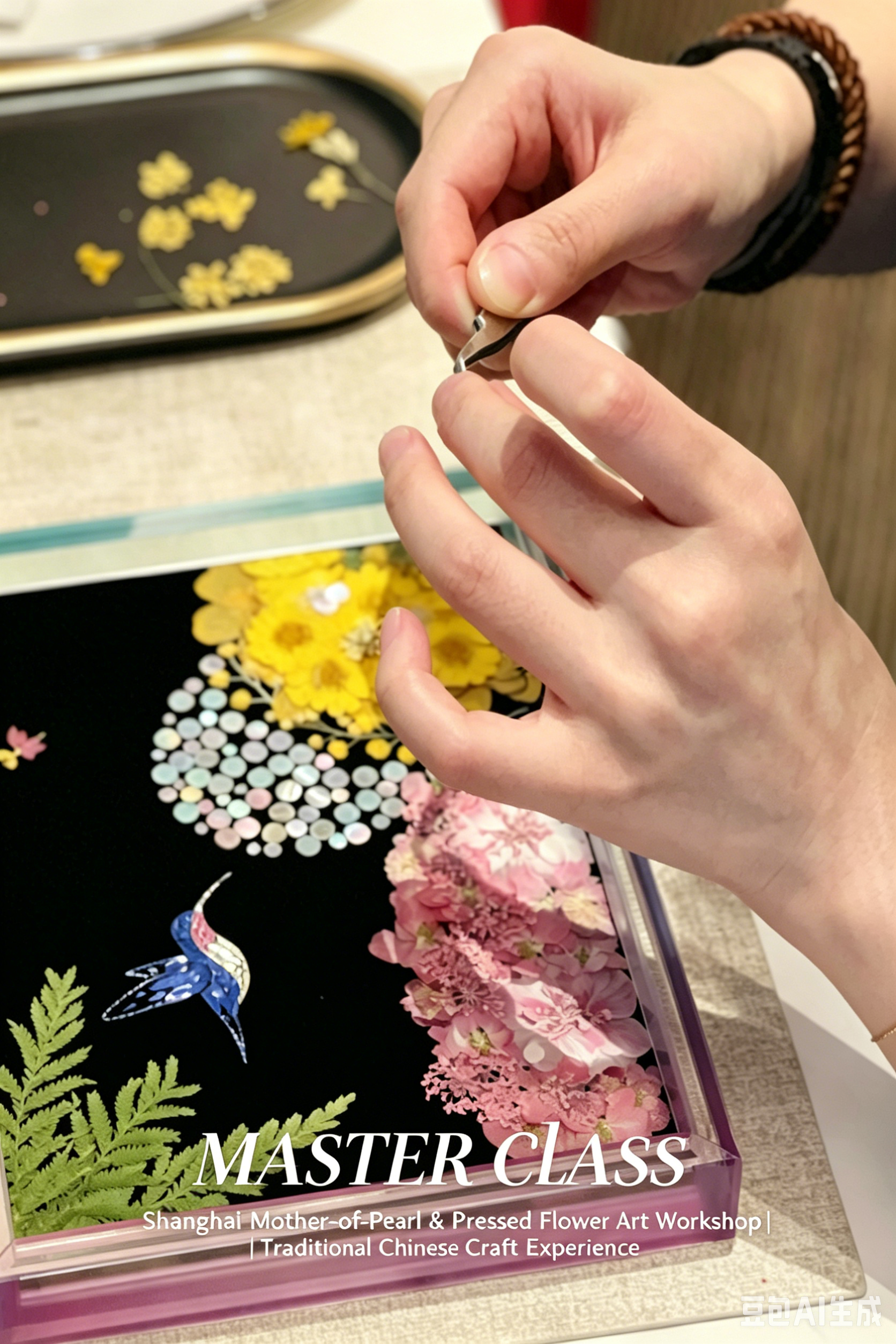 Shanghai: Mother-of-Pearl & Pressed Flower Art Workshop