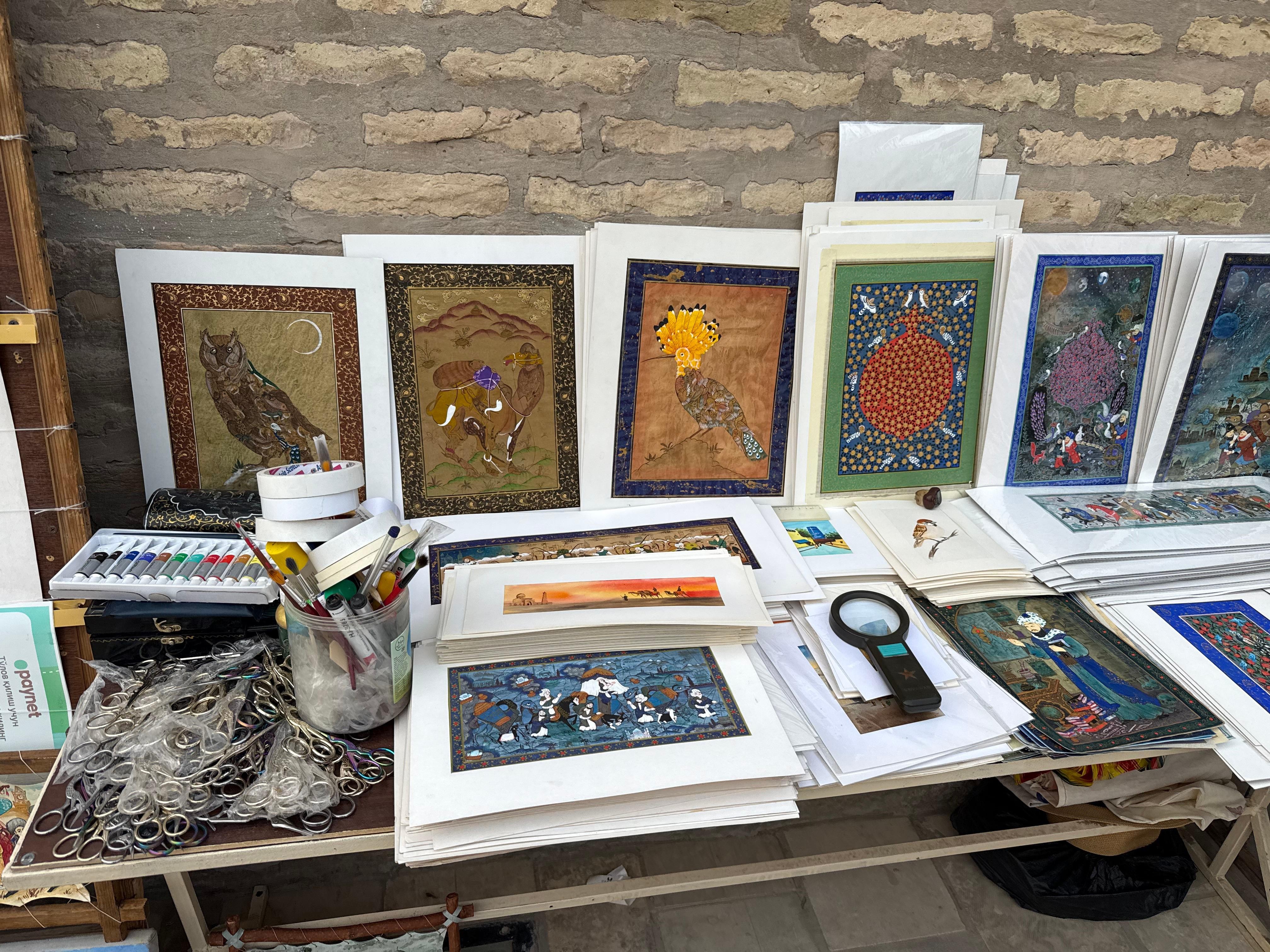 Khiva: Traditional Miniature Painting Workshop Experience