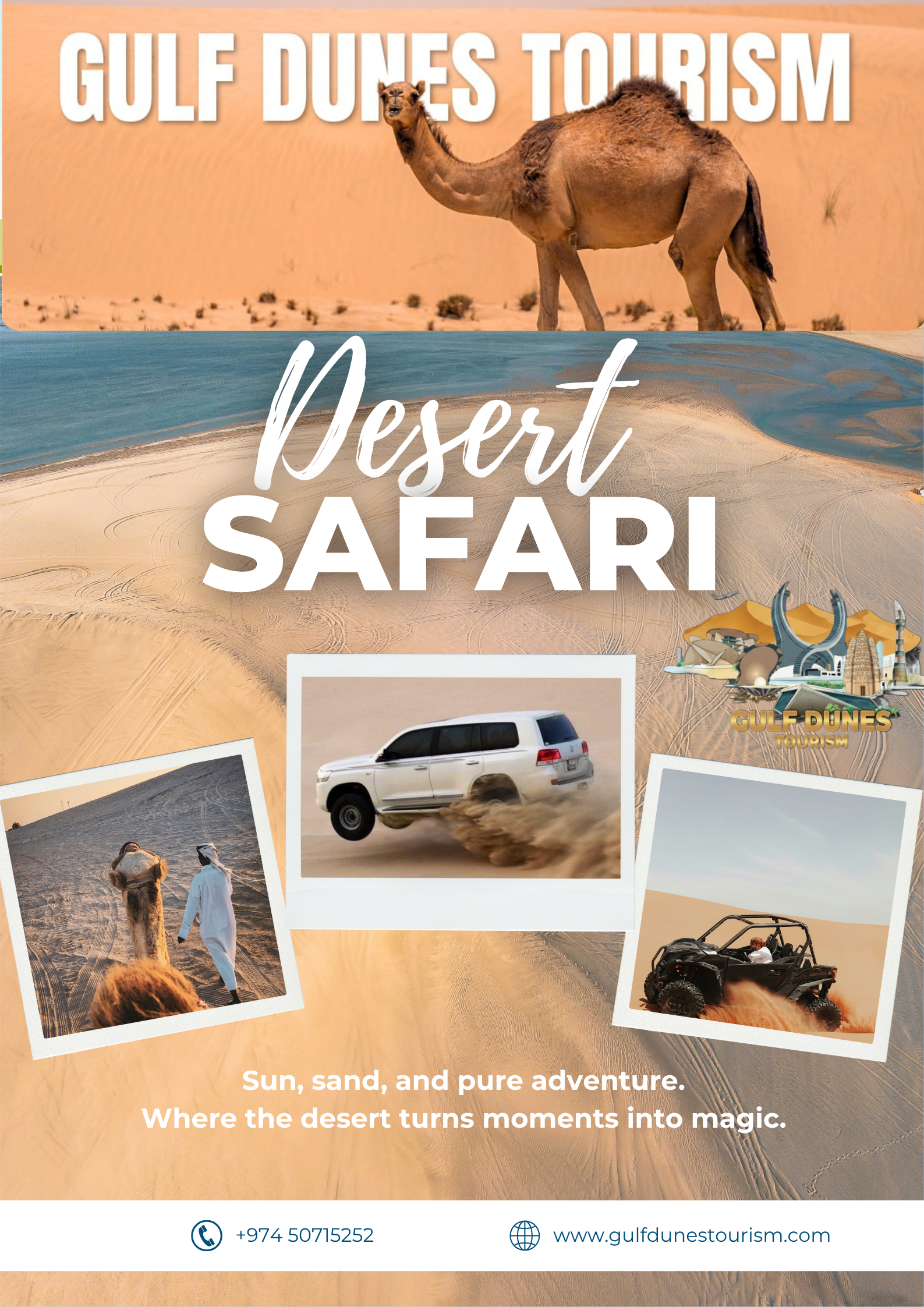 Doha Desert Safari optional Camel Ride, ATV and sandboarding 2