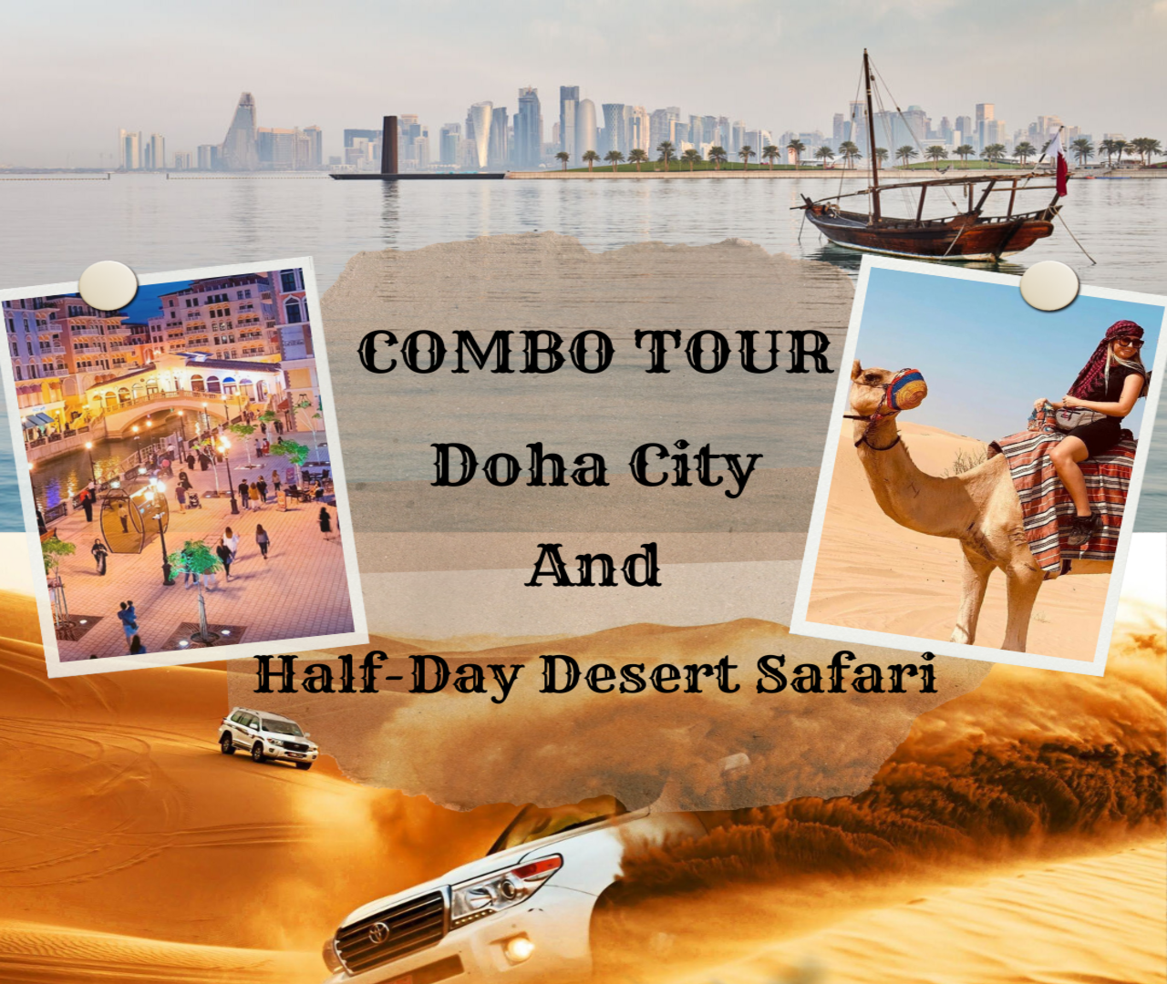 Doha : Private Full-day Combo City Tour & Desert Safari