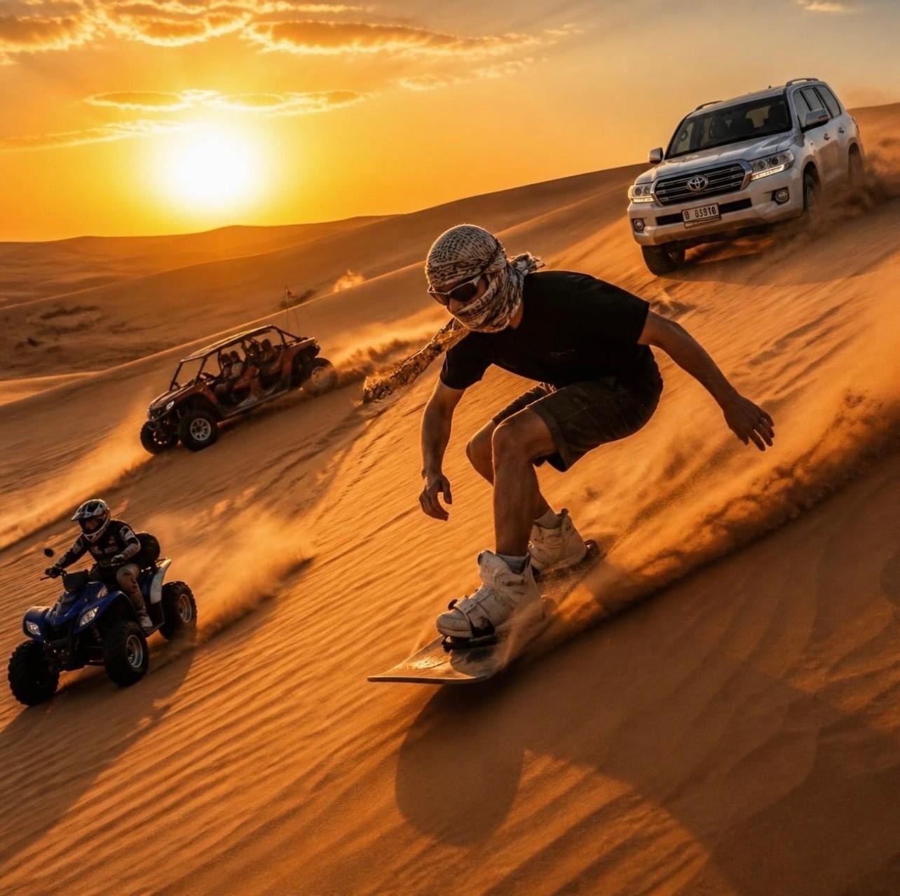 Doha: ATV Quad, Buggy Dune Bashing,Camel Ride & Sandboarding 2