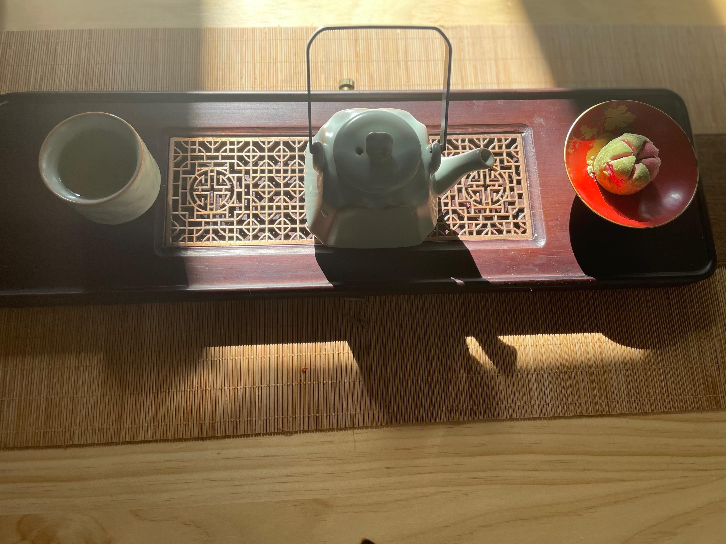 Chinese Tea ceremony in Beijing Hutong courtyard 2