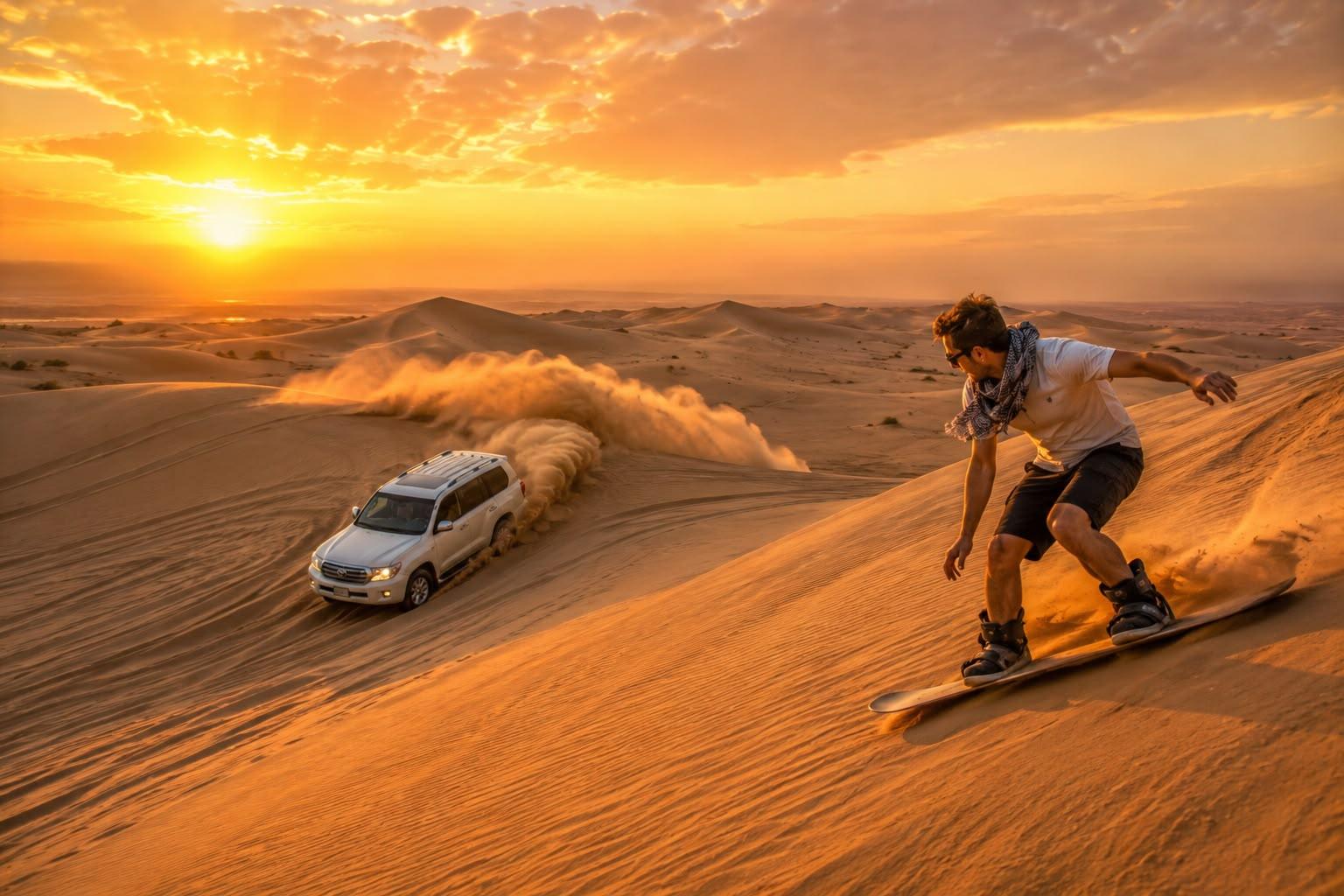Qatar Desert Safari: Dune Bashing, Sandboarding & Inland Sea 2