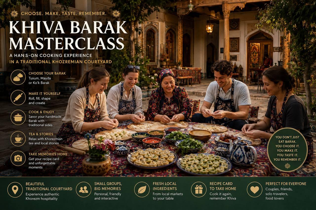 Khiva: Traditional Barak Dumpling Cooking Class