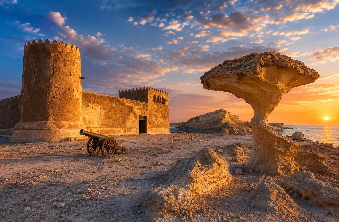 Doha: North & West Qatar Heritage, Nature/Art Full-Day Tour