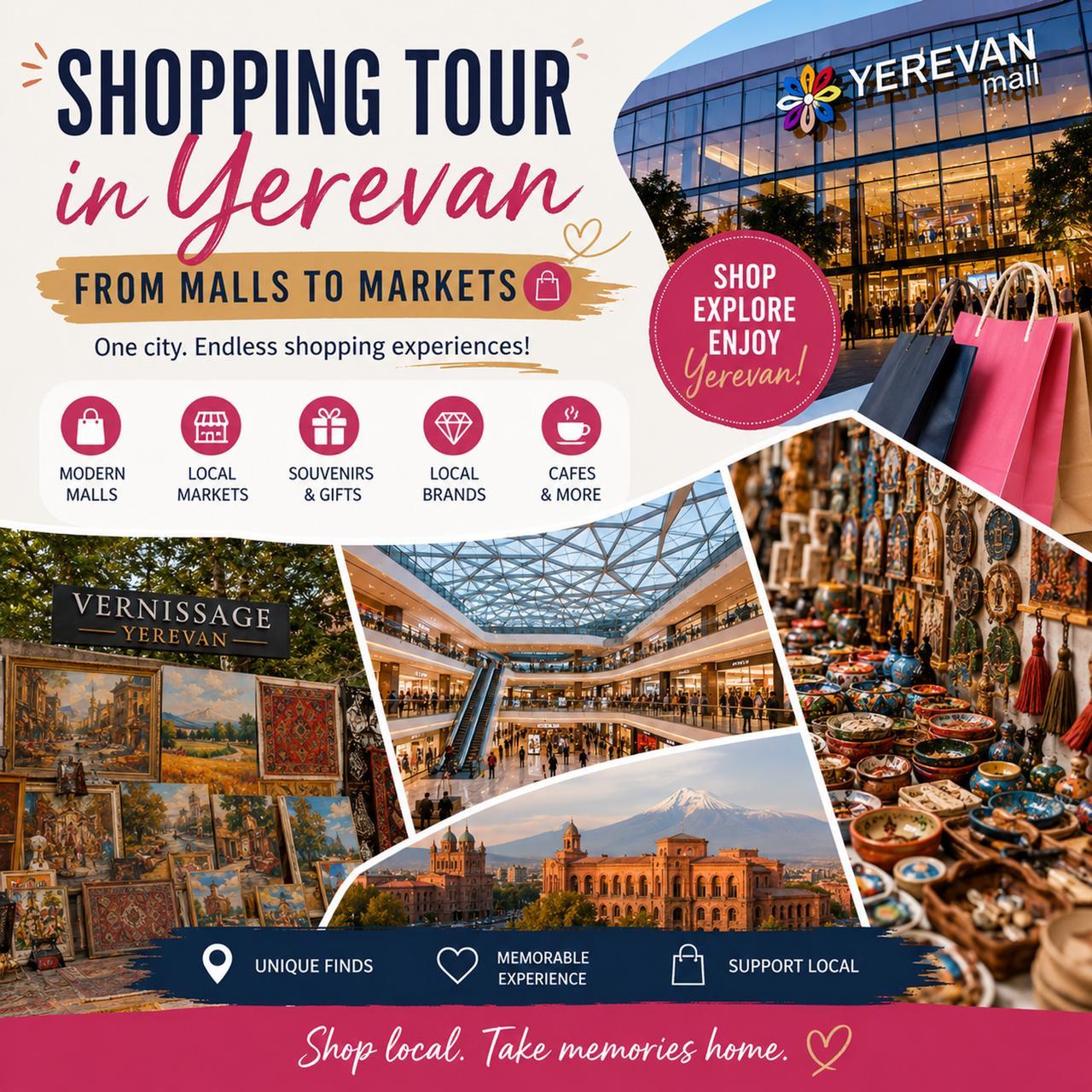 From Markets to Malls: Yerevan Shopping Tour