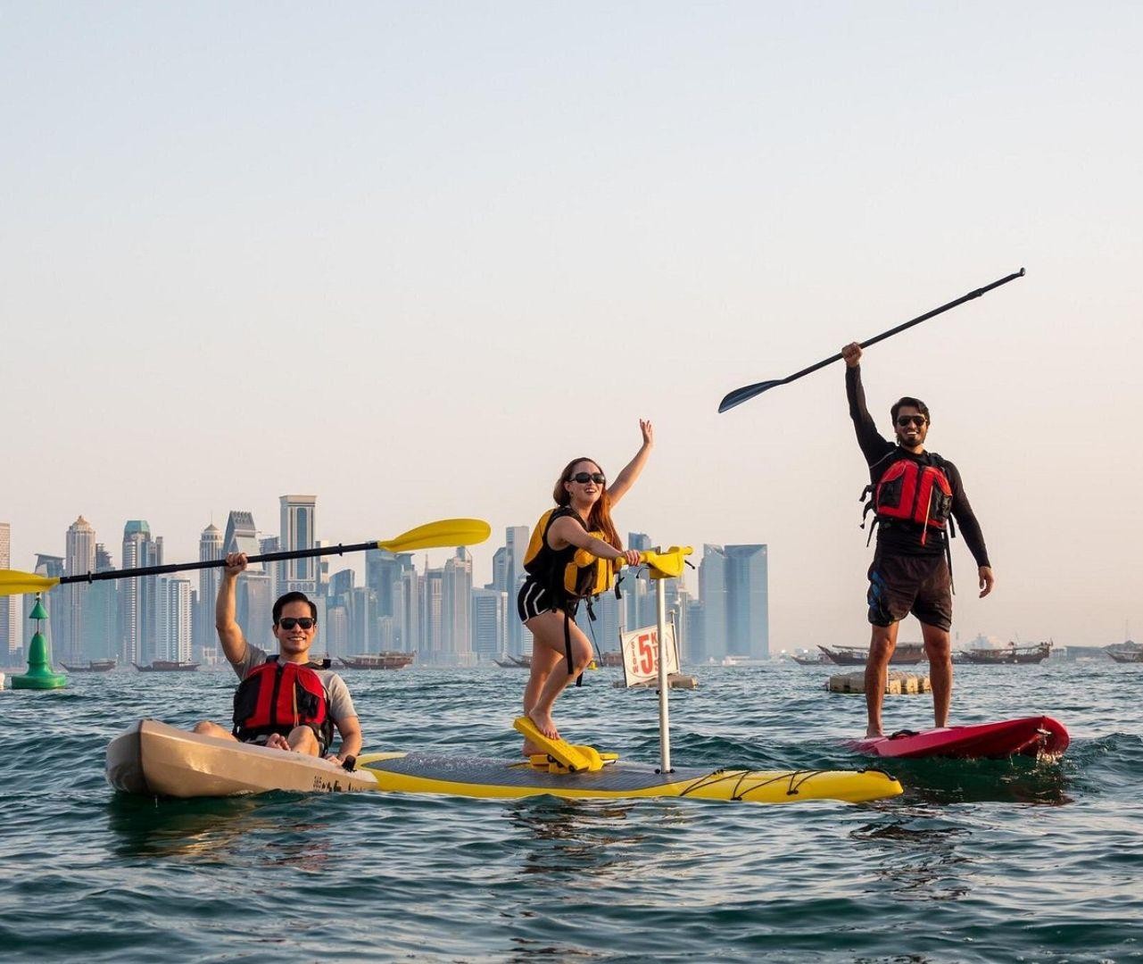 Doha: Skyline Kayak Guided Tour