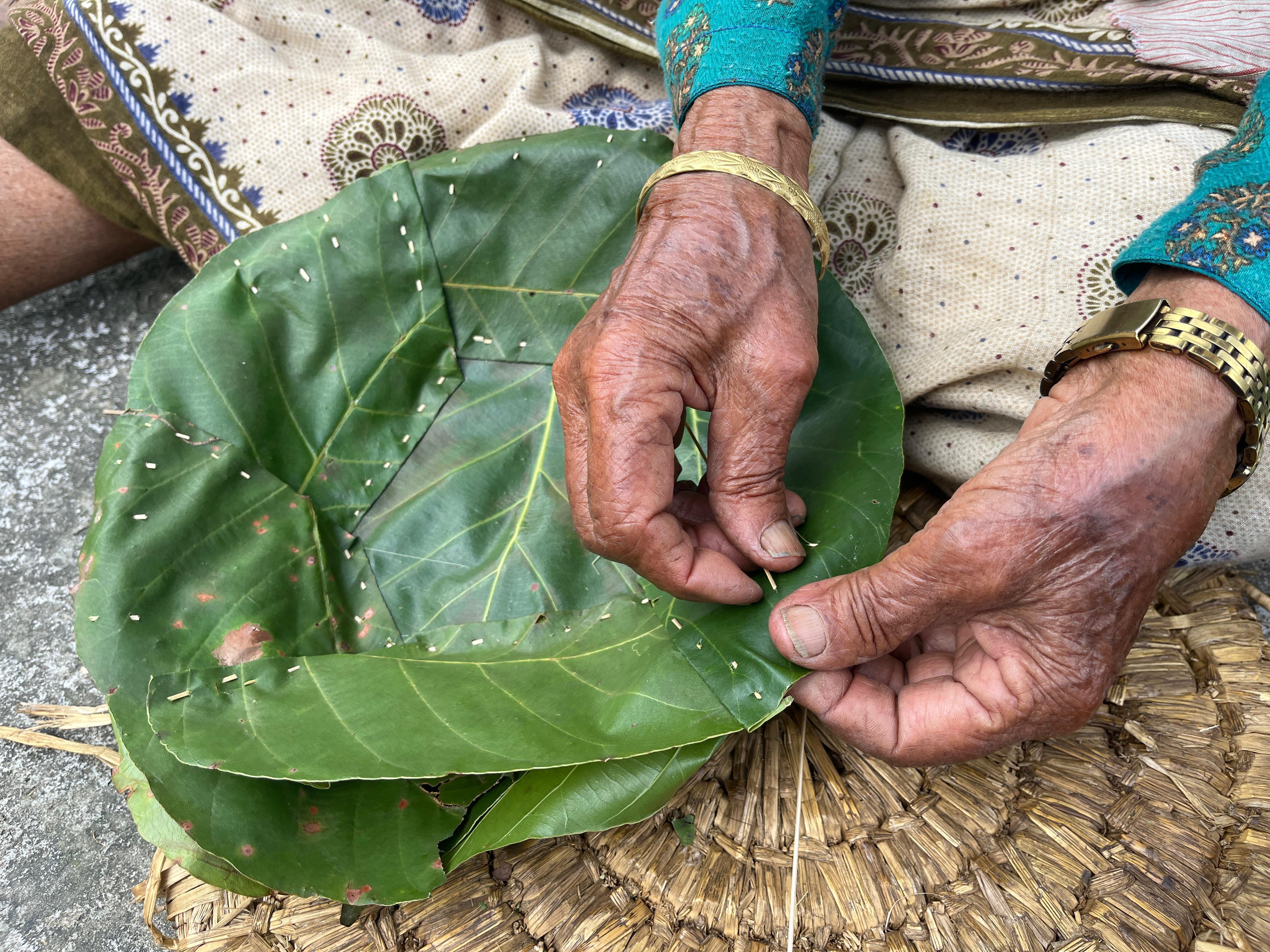 Kathmandu: Make Leaf Plates & Cook with a Local Family 2