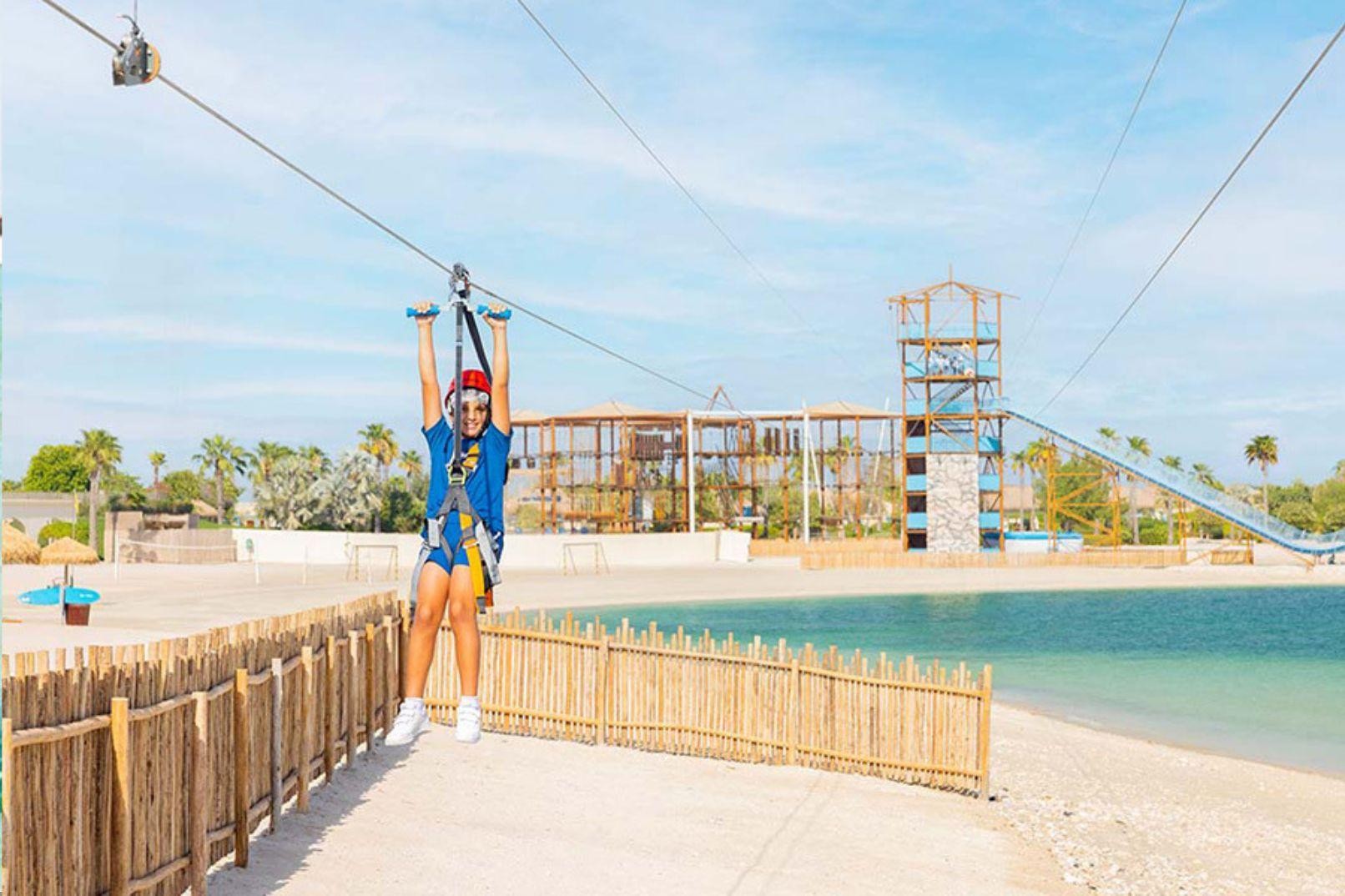 Skyline Soar Qatar: Guided Zipline Adventure with Insights