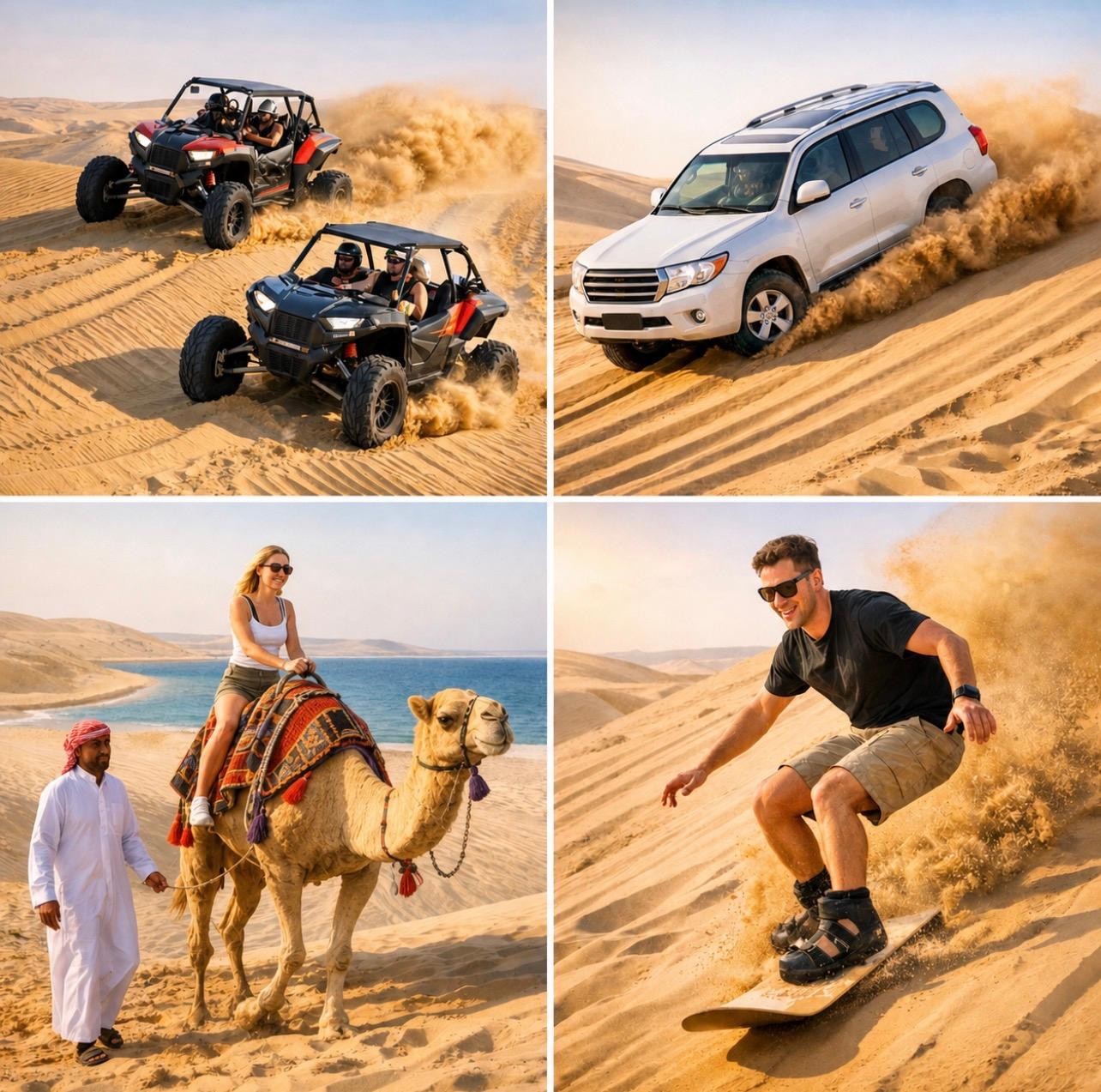 Doha: Premium Half-Day Desert Safari Camel Ride & Inland Sea