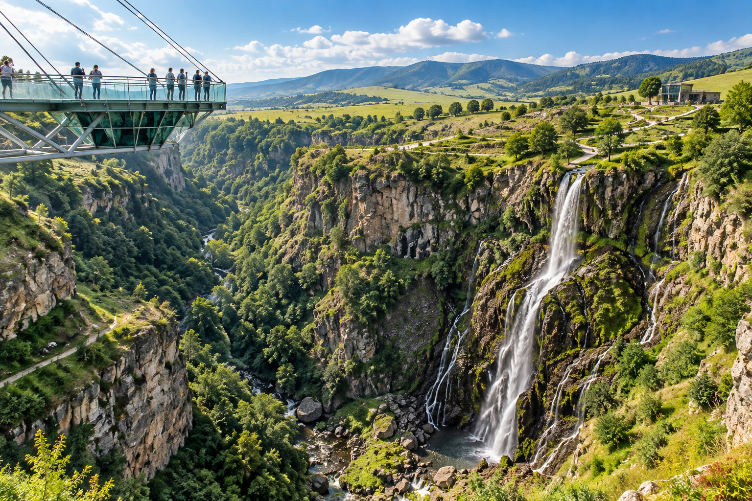 From Tbilisi: Dashbashi Canyon Tour with Diamond Bridge