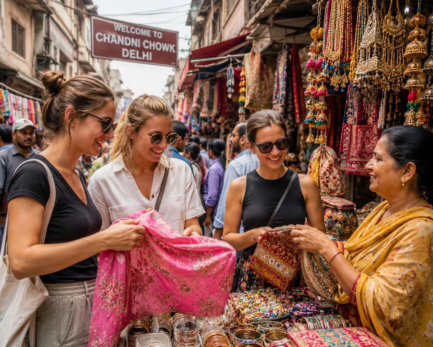 Mumbai/Jaipur/Delhi: Guided Shopping Tour with Female Guide