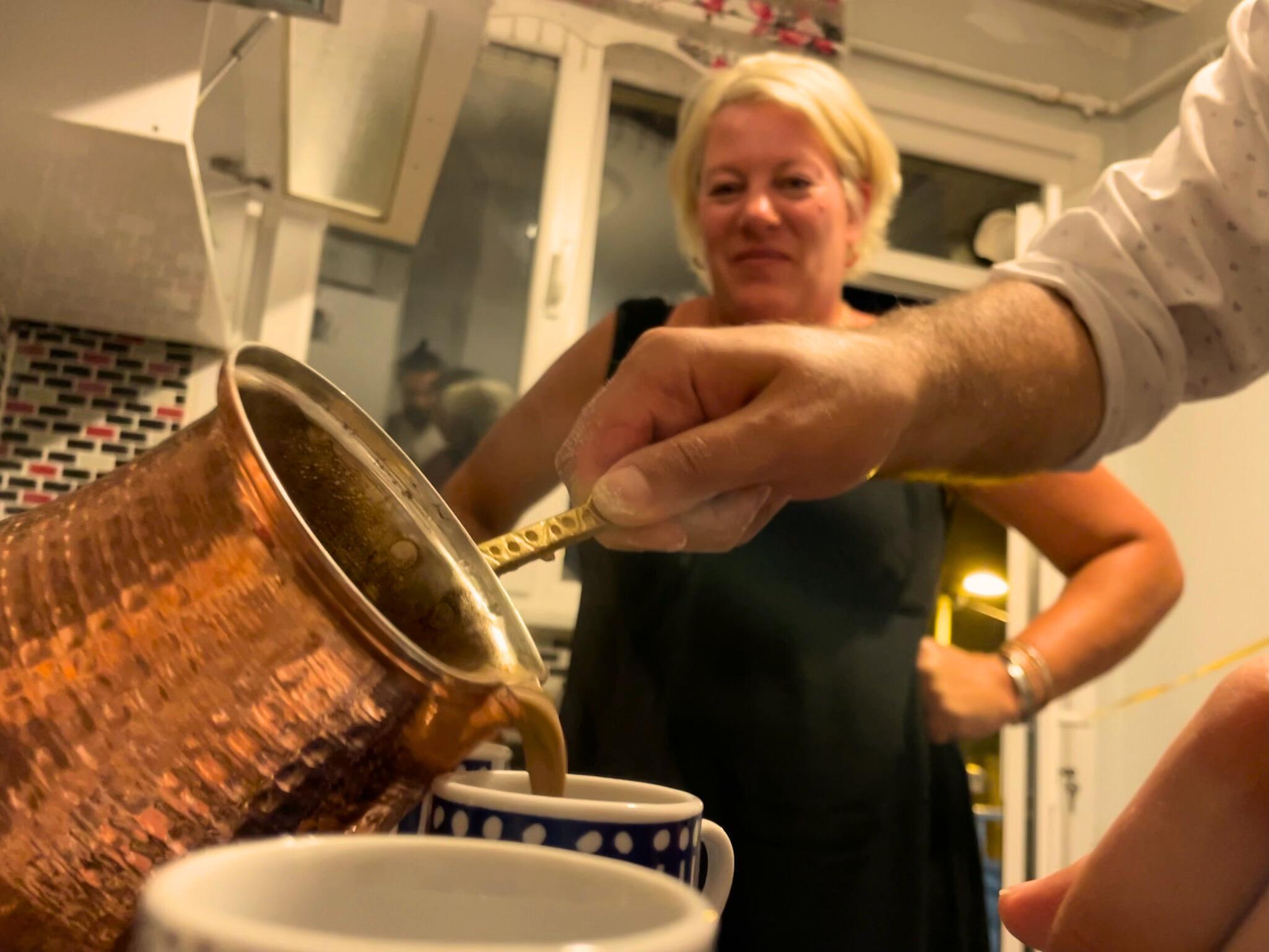 Turkish Coffee and Traditional Turkish Dessert Cooking 3