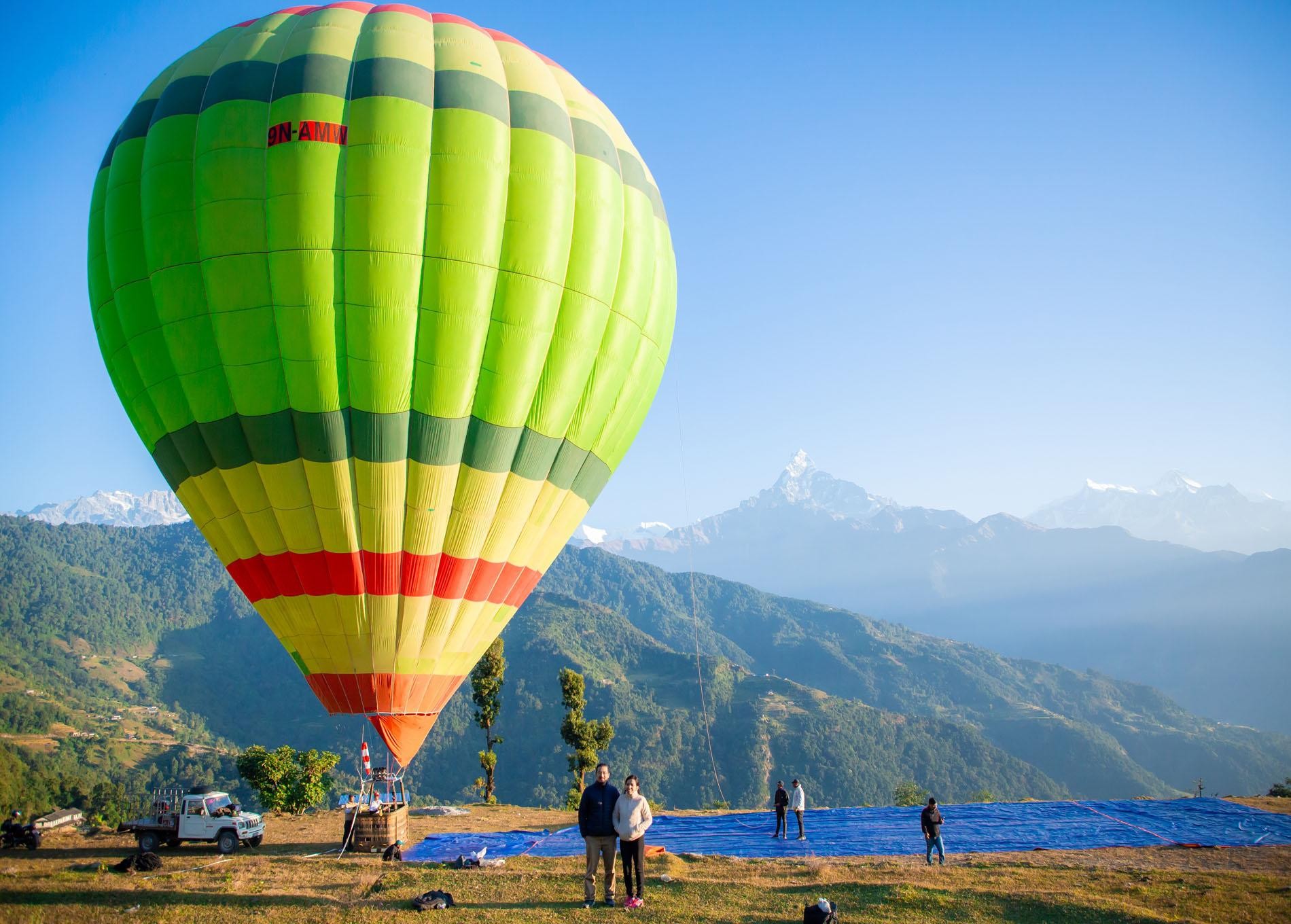 Pokhara: Hot Air Balloon Ride with Annapurna Views