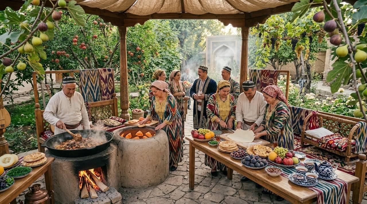Samarkand: Fig Garden Cooking Class with Meal & Tastings
