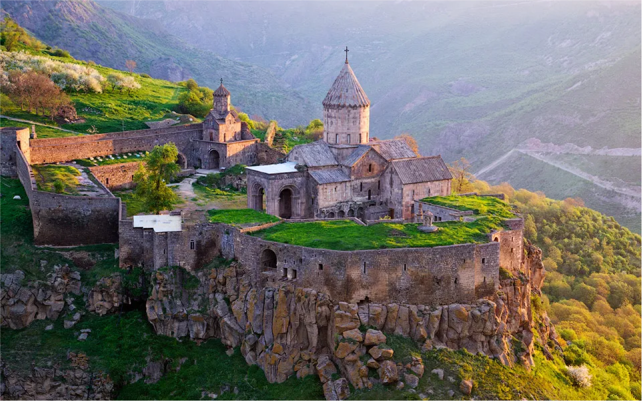 Jermuk waterfall, Mineral water gallery, Tatev,TaTev Ropeway