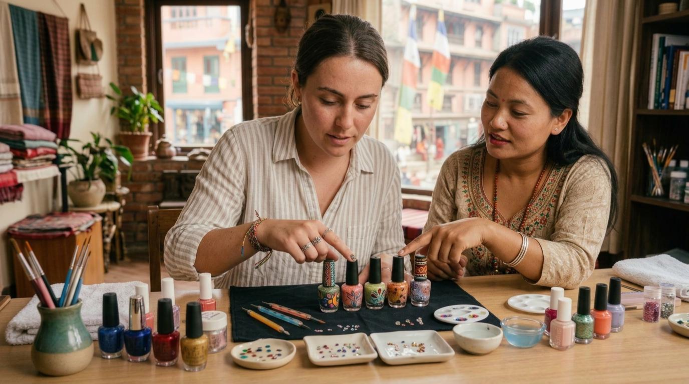 Kathmandu: Creative Nail Art Workshop with Local Artist