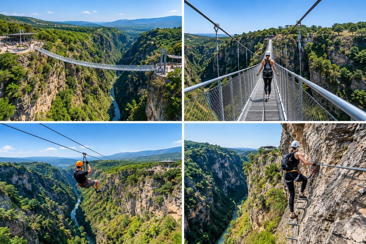 From Tbilisi: Birtvisi Canyon Hike, Zipline & Lake Views