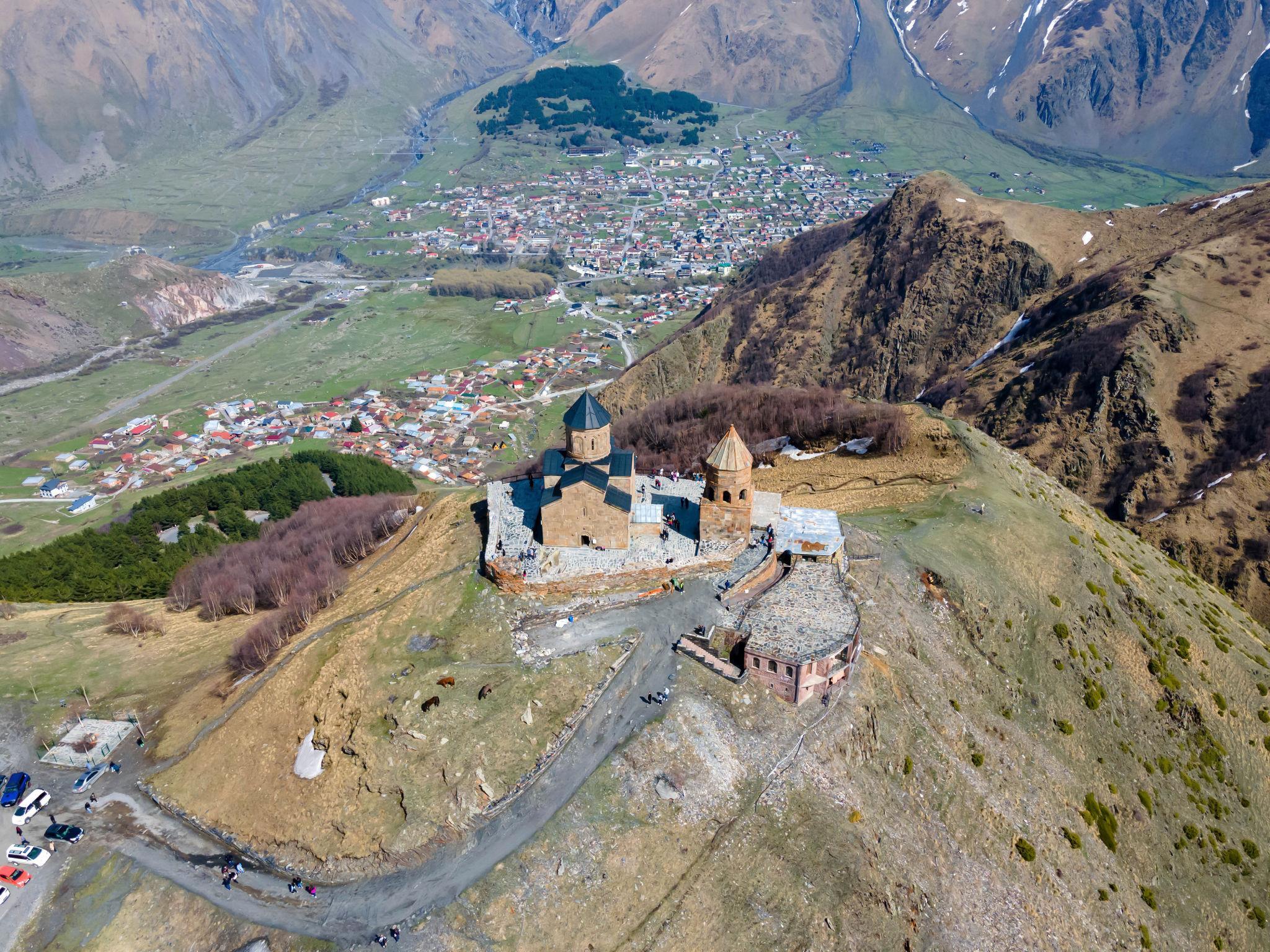 From Kazbegi: Kazbegi Sno Stone Gergeti Gveleti 3