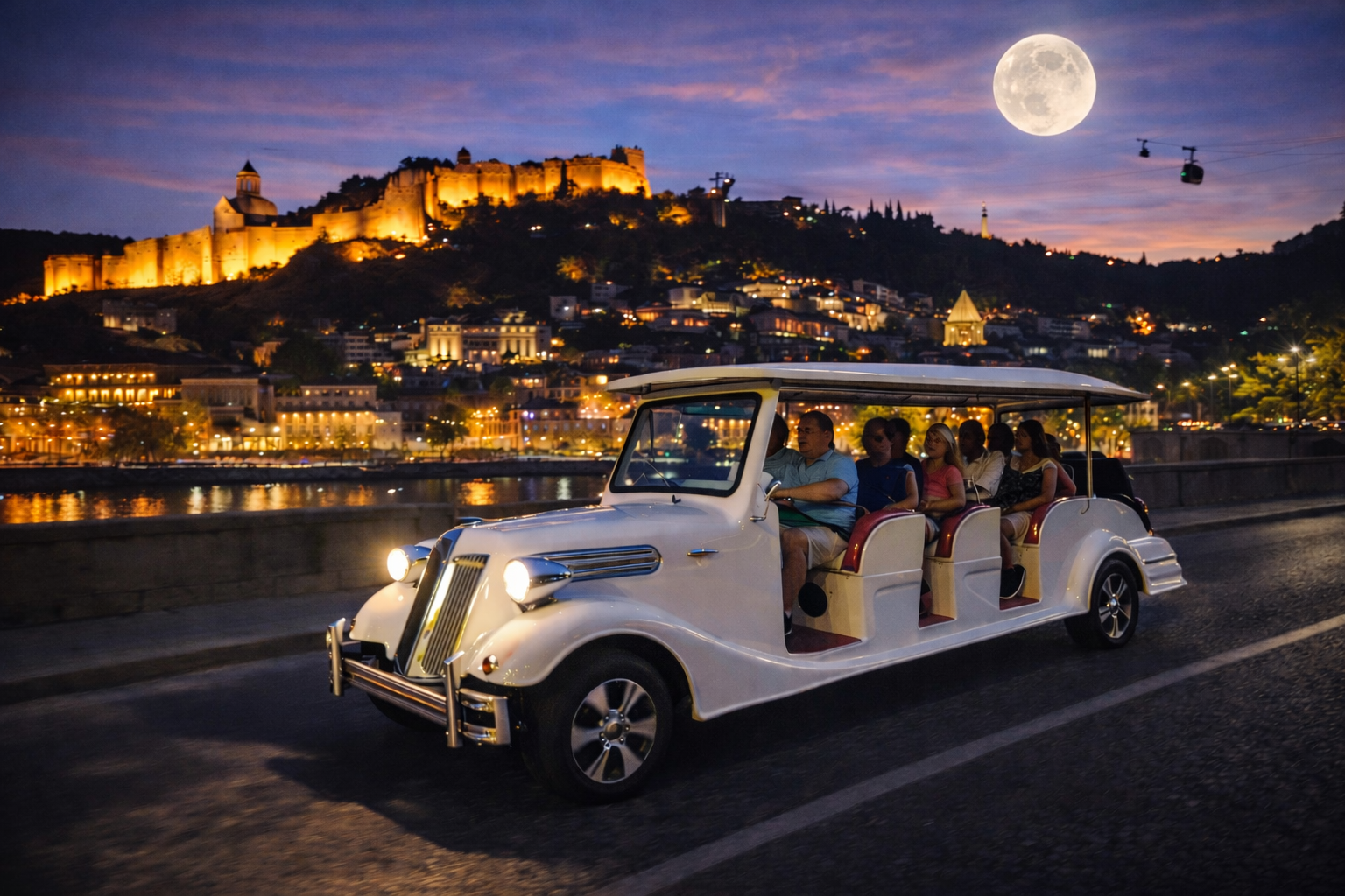 Private TUKRide: Tbilisi Day & Night Retro Car Tour